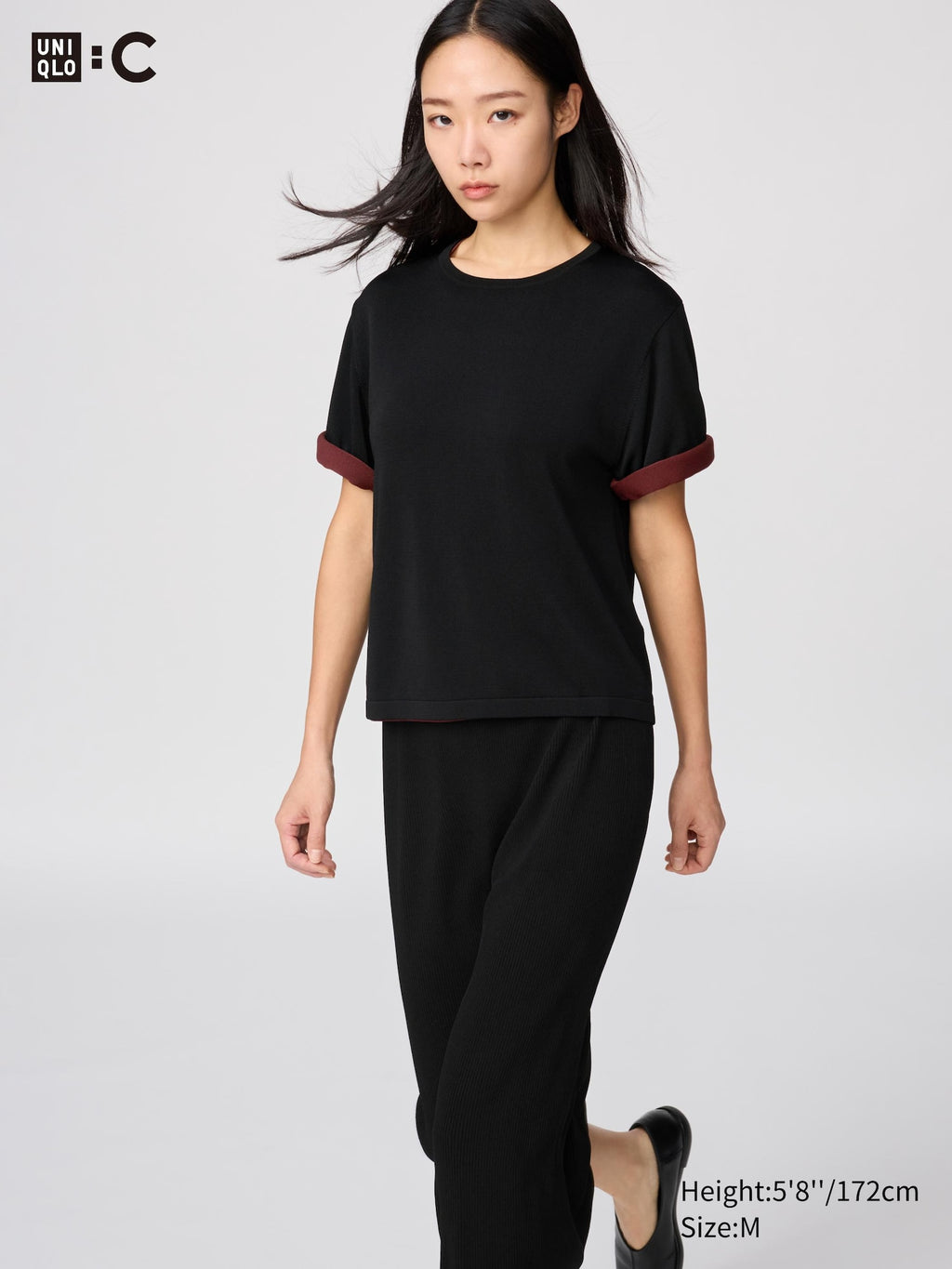 Boxy Knitted T-Shirt - OFF WHITE