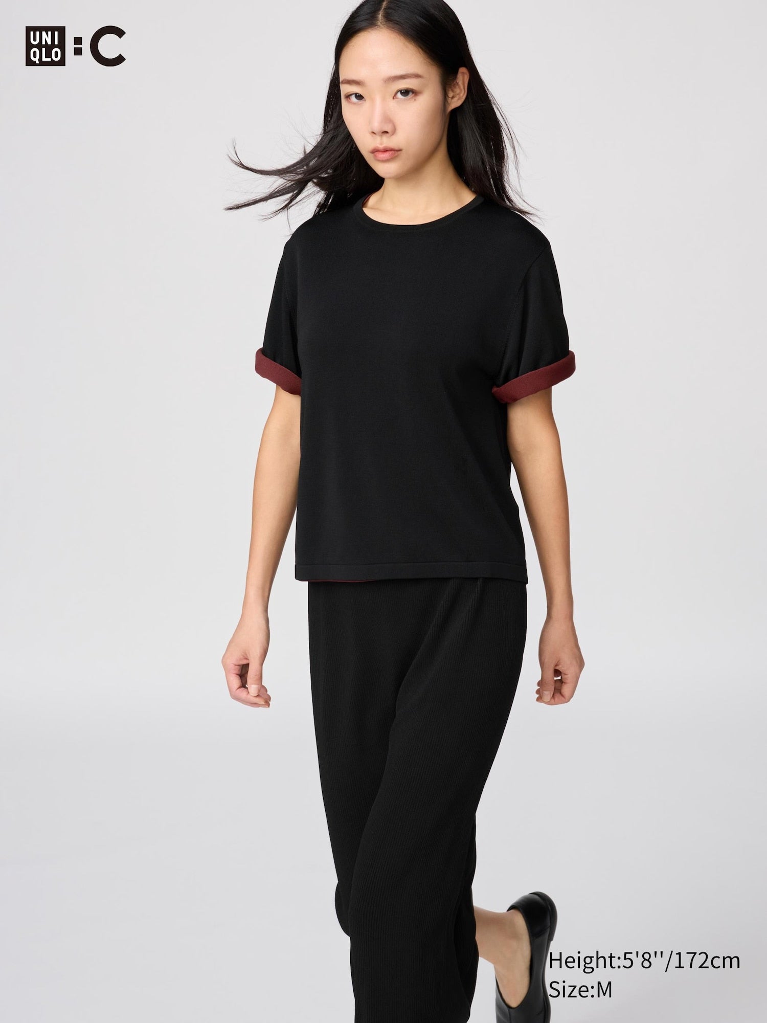 Boxy Knitted T-Shirt - OFF WHITE