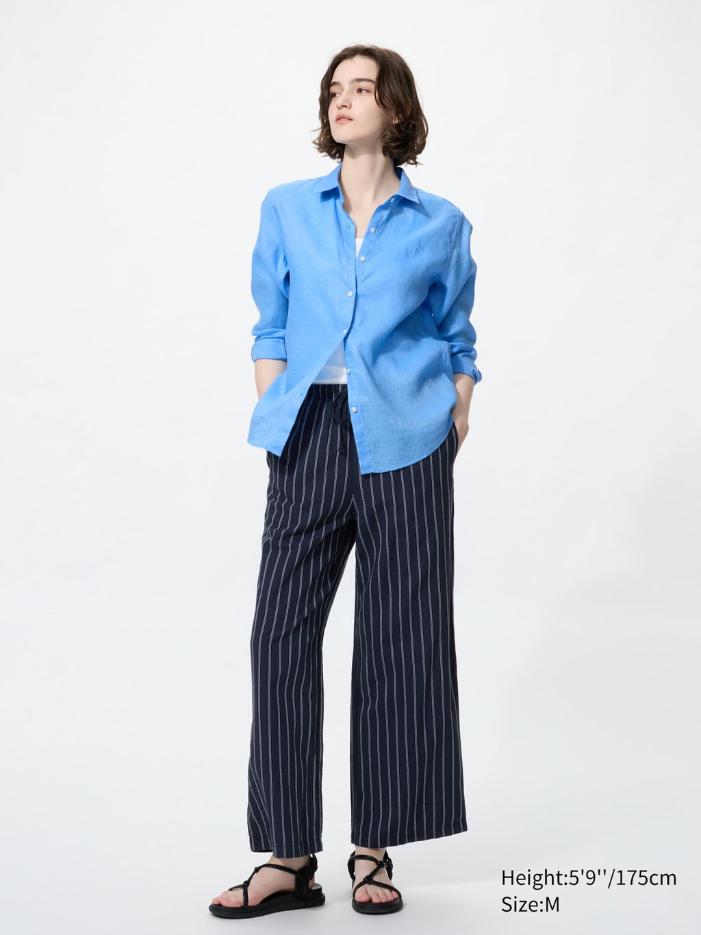 Linen Blend Easy Pants - OFF WHITE