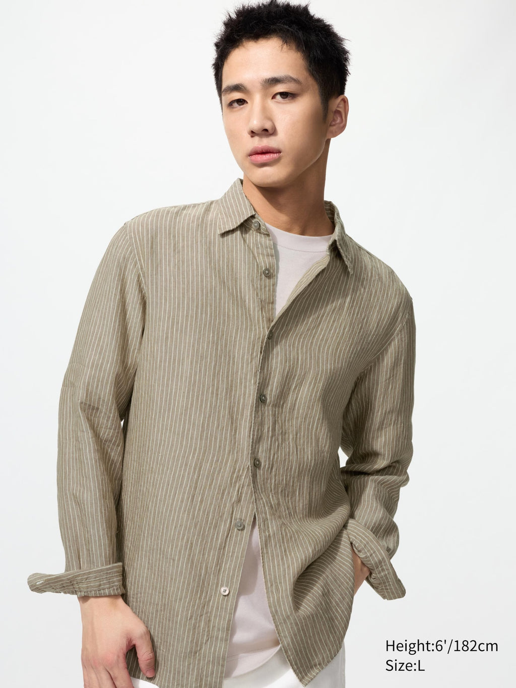 Premium Linen Shirt Long Sleeve - OFF WHITE