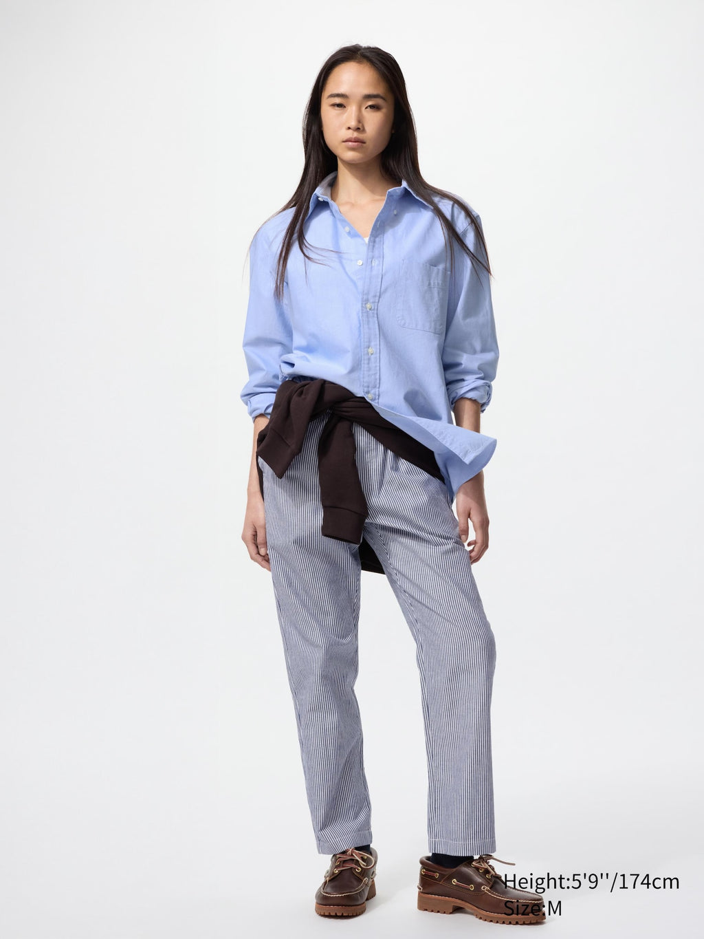 Cotton Relaxed Ankle Pants Hickory (Longer Length) - image 2