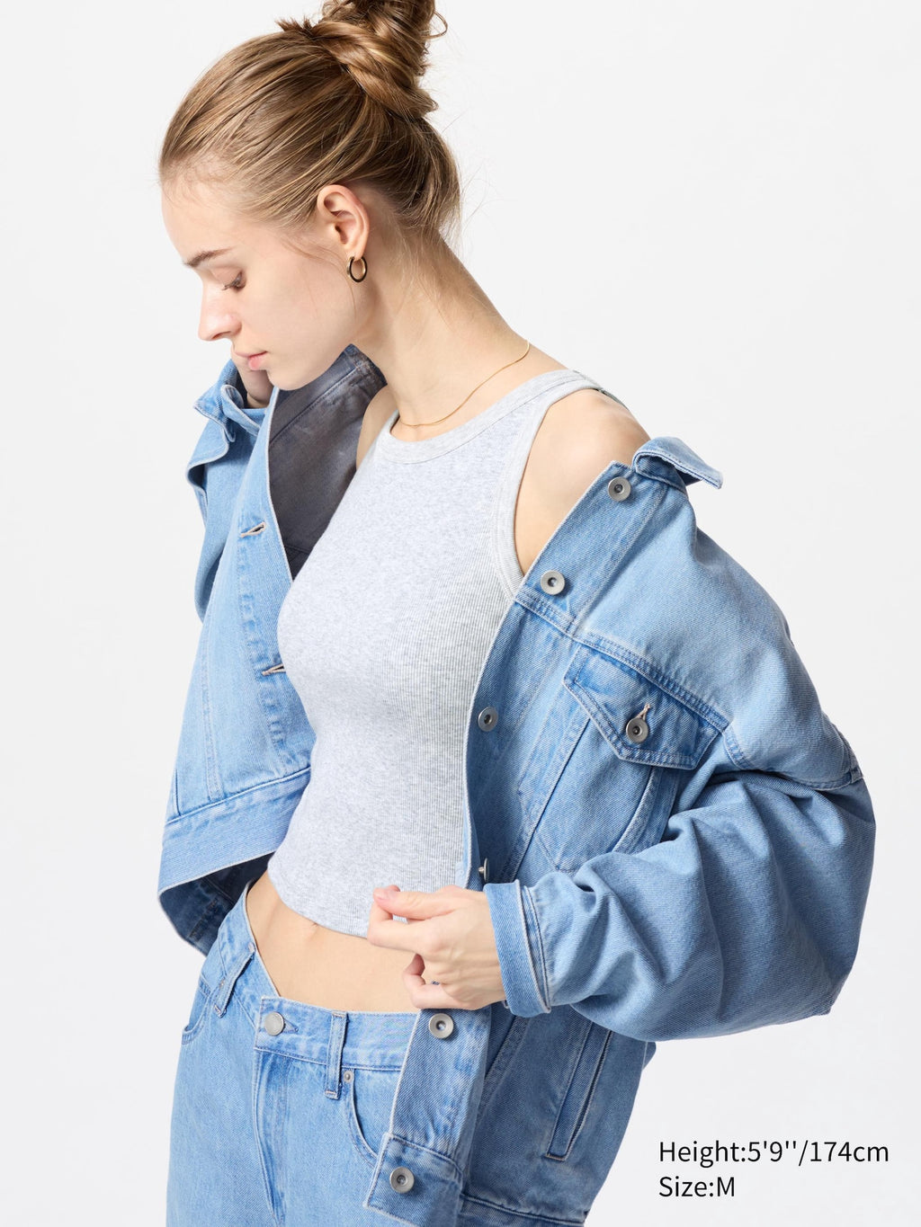 Ribbed Cropped Bra Top | American Sleeve - WHITE