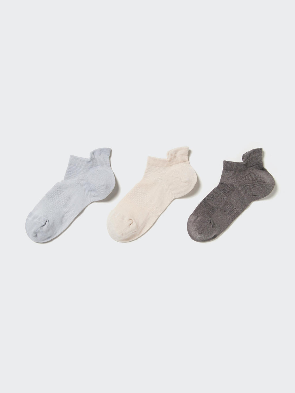 Short Socks 3 Pairs (Sports) - BLACK