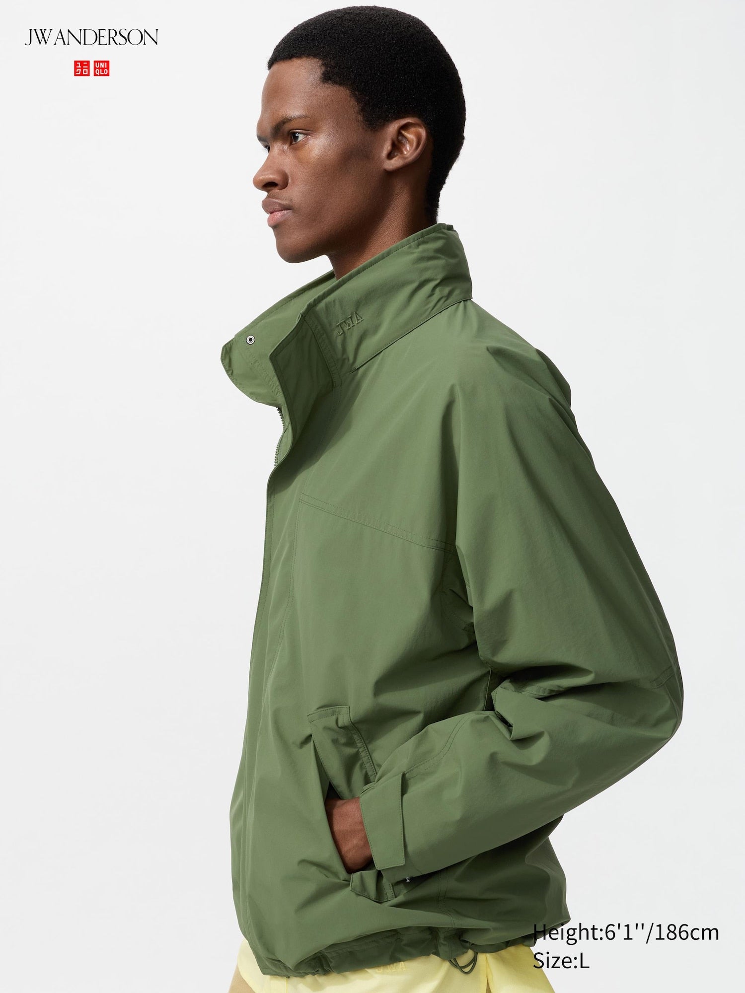 Windproof Stand Blouson - BEIGE