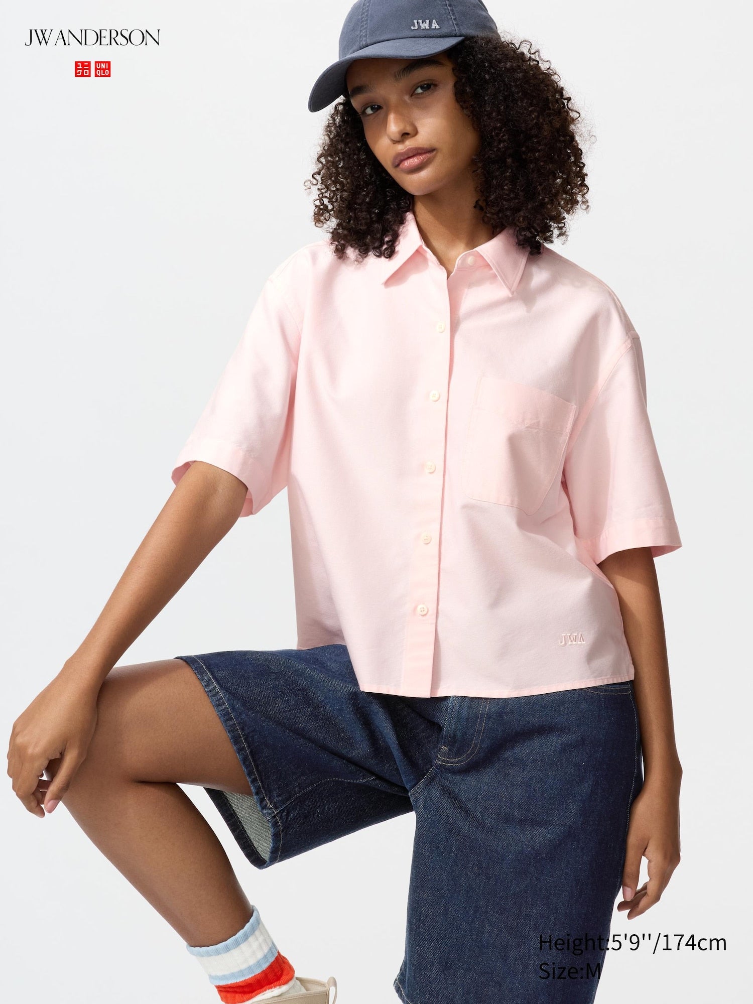 Oxford Boxy Shirt Short Sleeve - WHITE