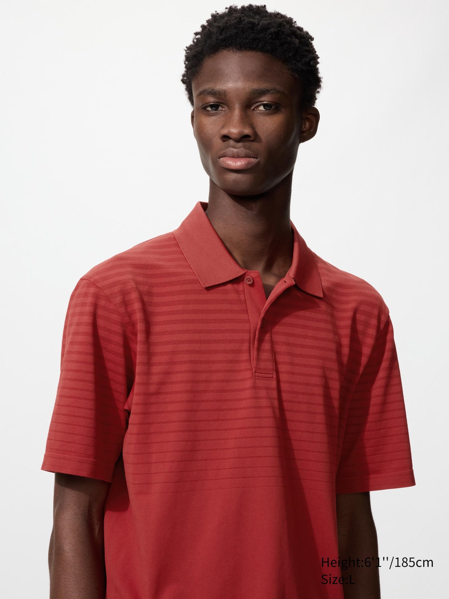DRY-EX Polo Shirt Patterned - BLACK