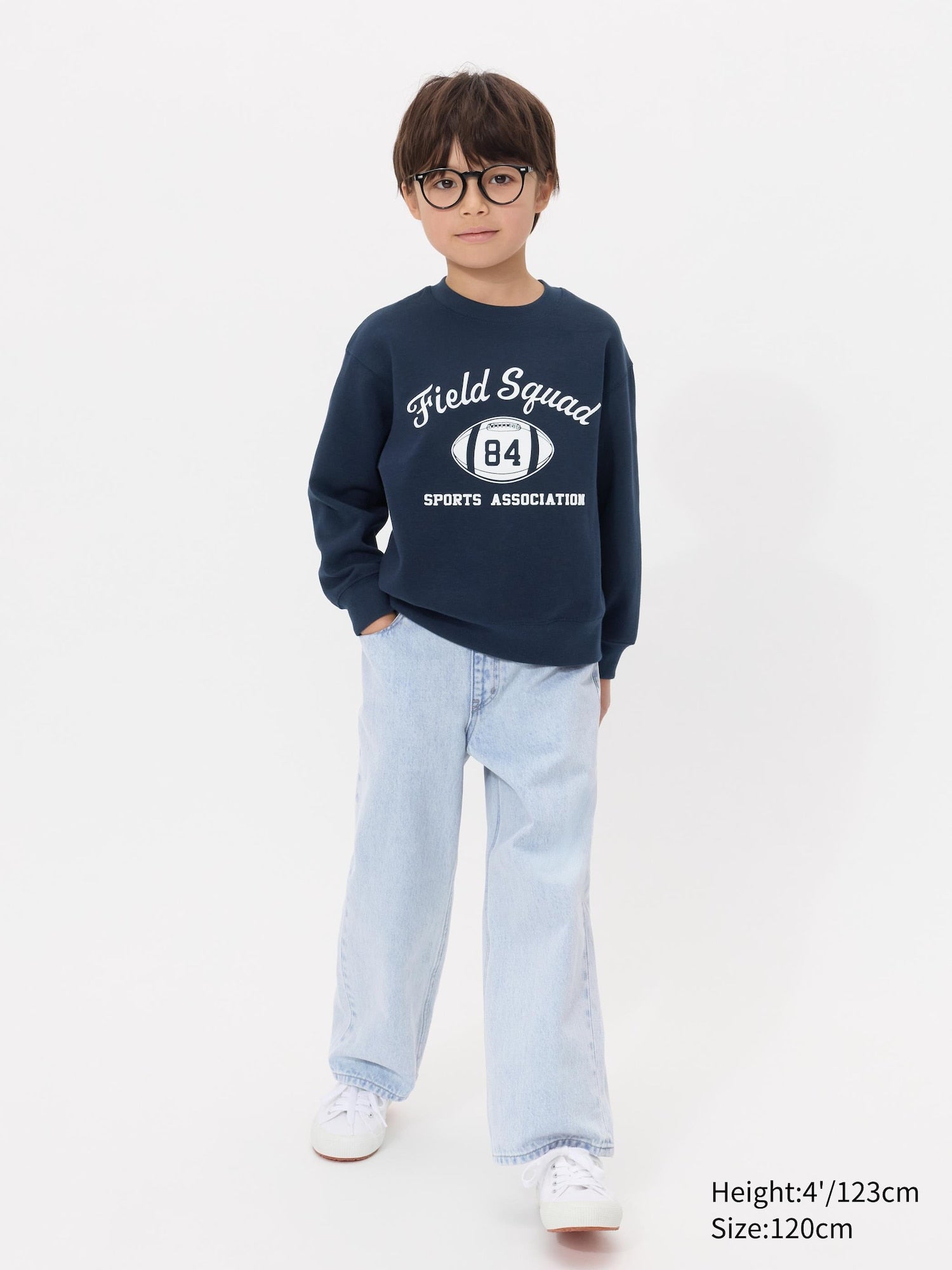 KIDS Wide Fit Straight Jeans Denim Pull-On - image 2