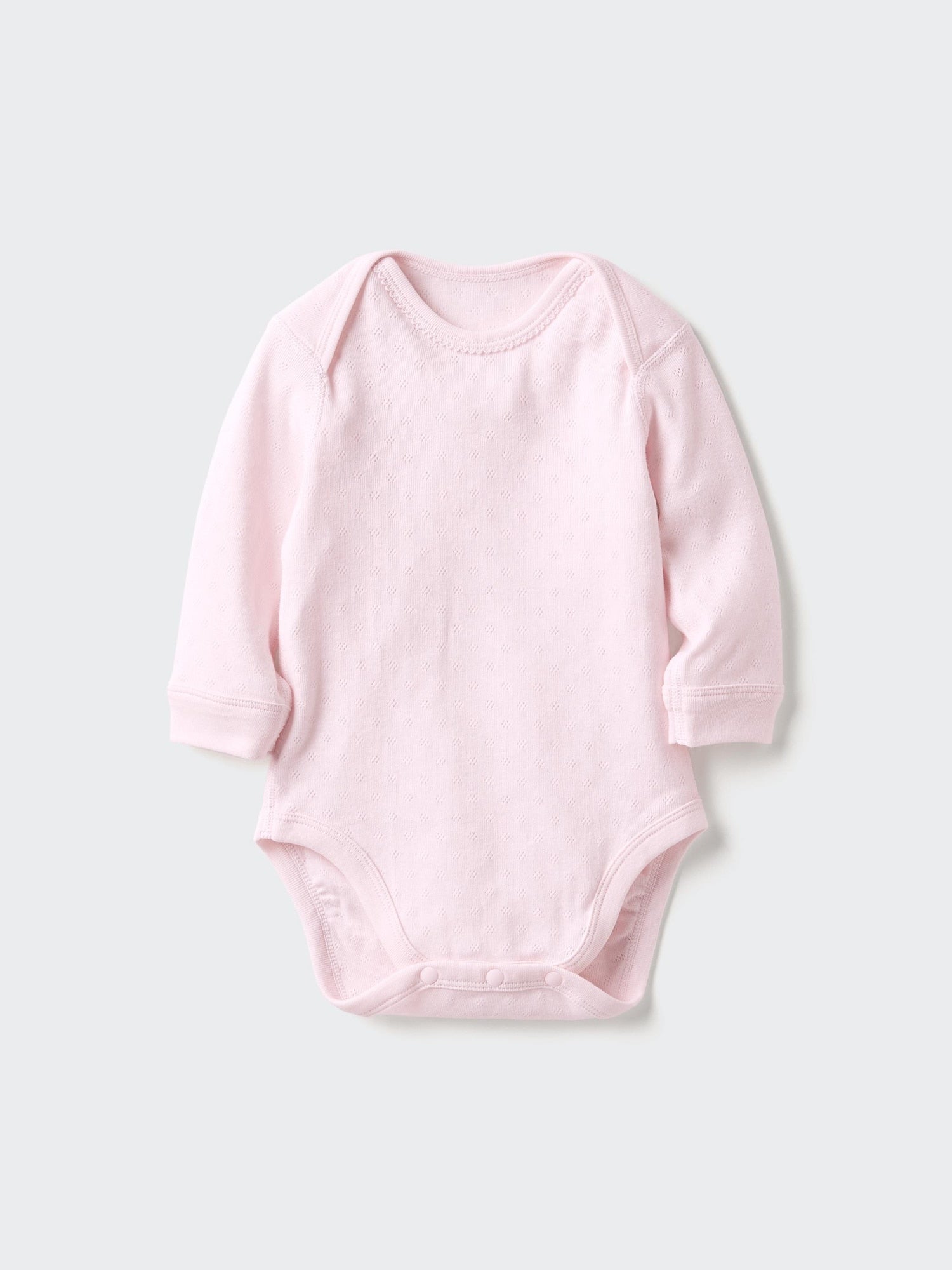 Long Sleeve Bodysuit Pointelle - PINK