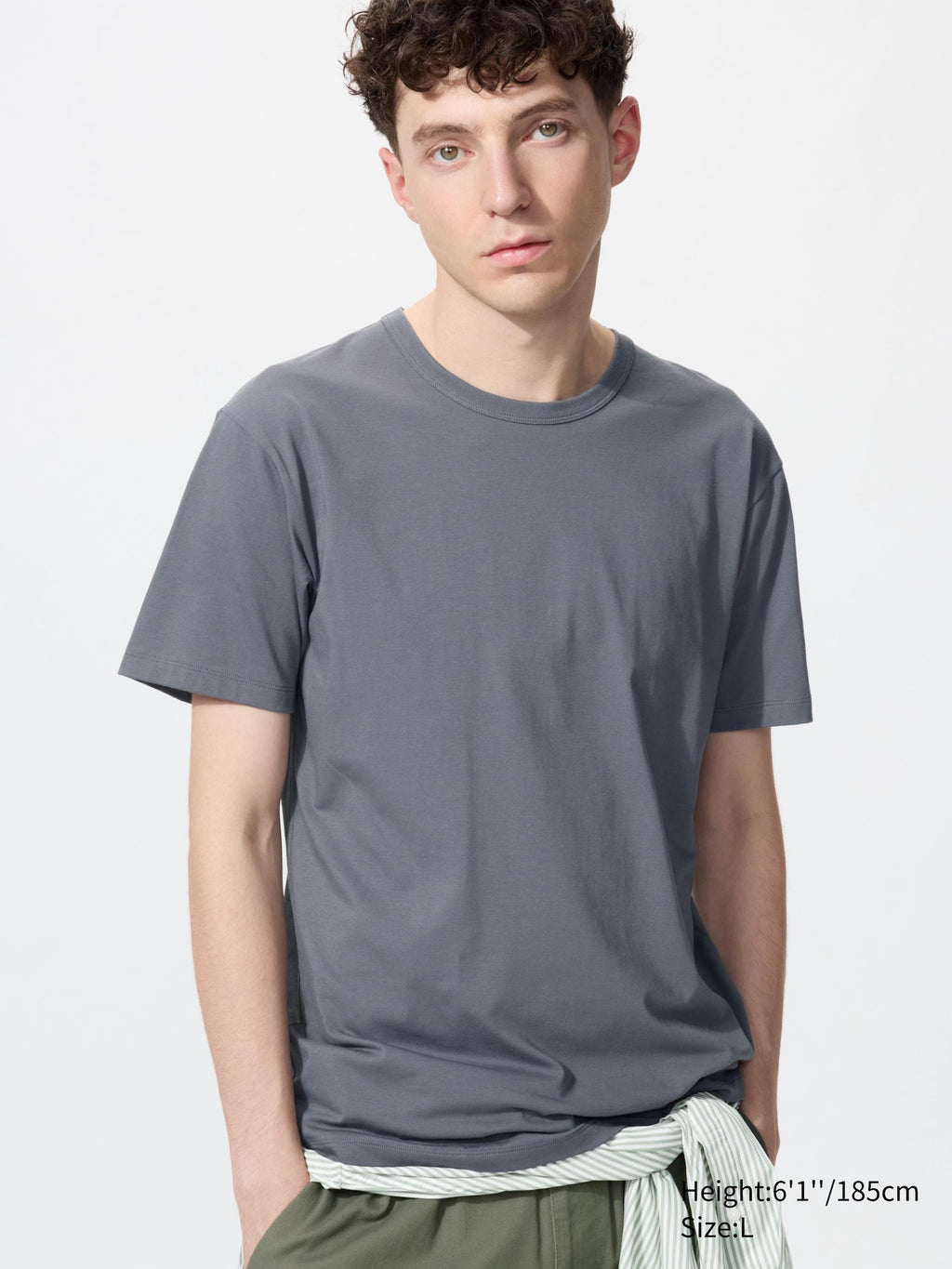 AIRism Cotton Crew Neck T-Shirt - WHITE