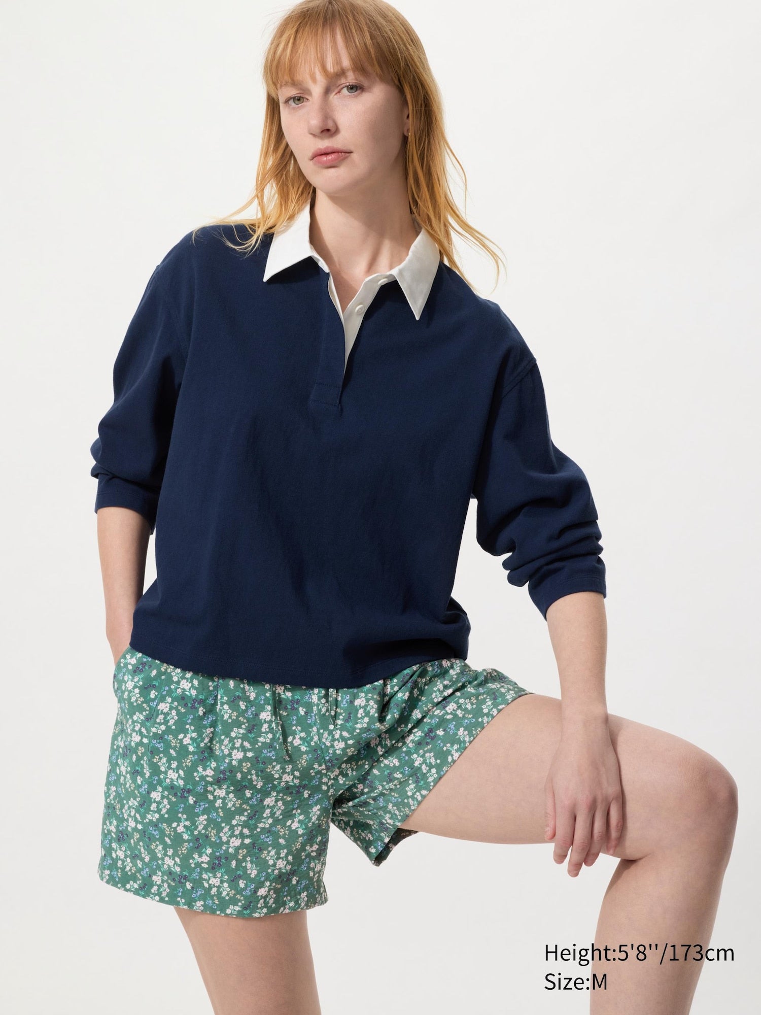 Drape Easy Shorts Print - OFF WHITE