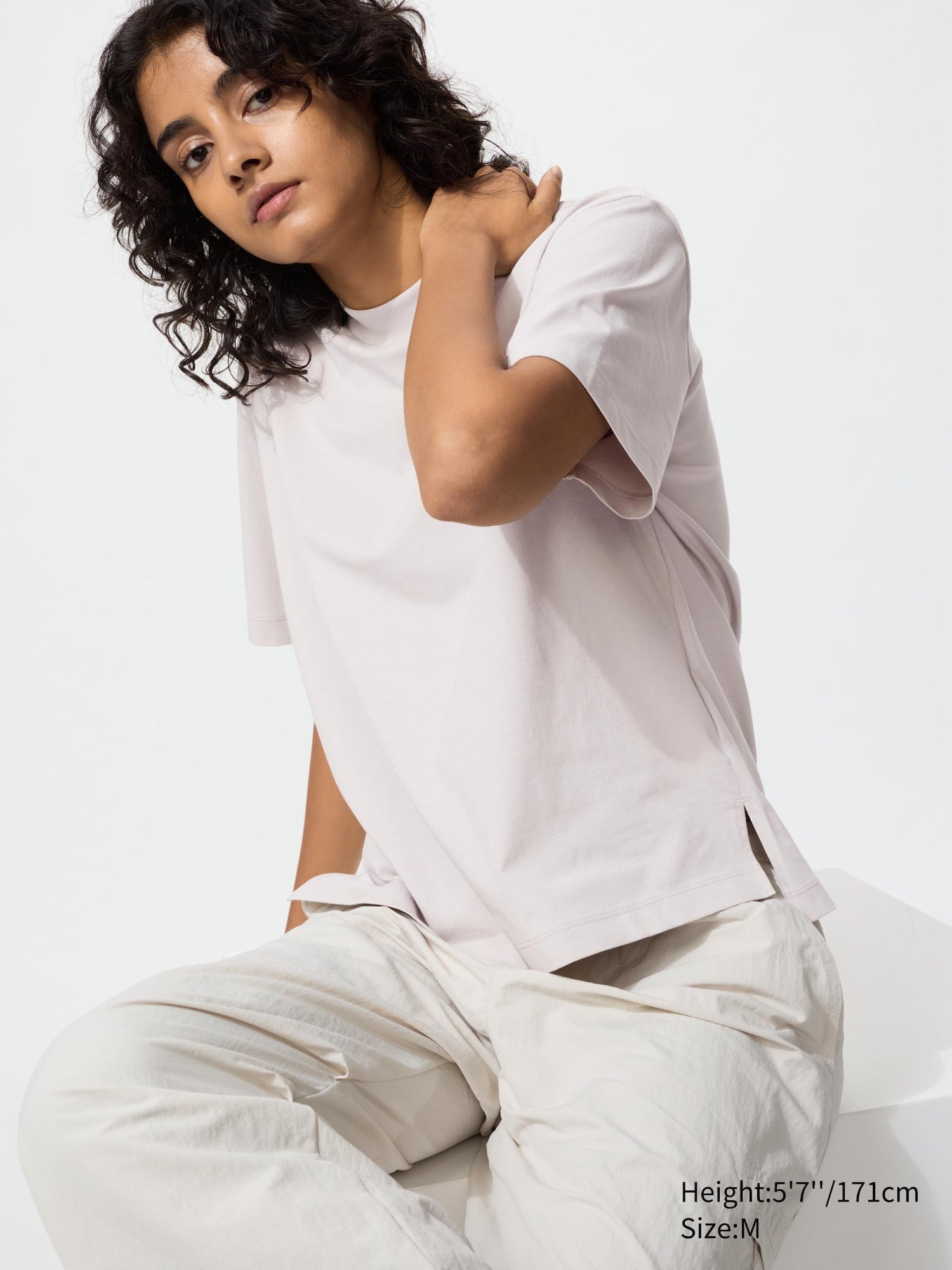 AIRism Cotton Short Sleeve T-Shirt - WHITE