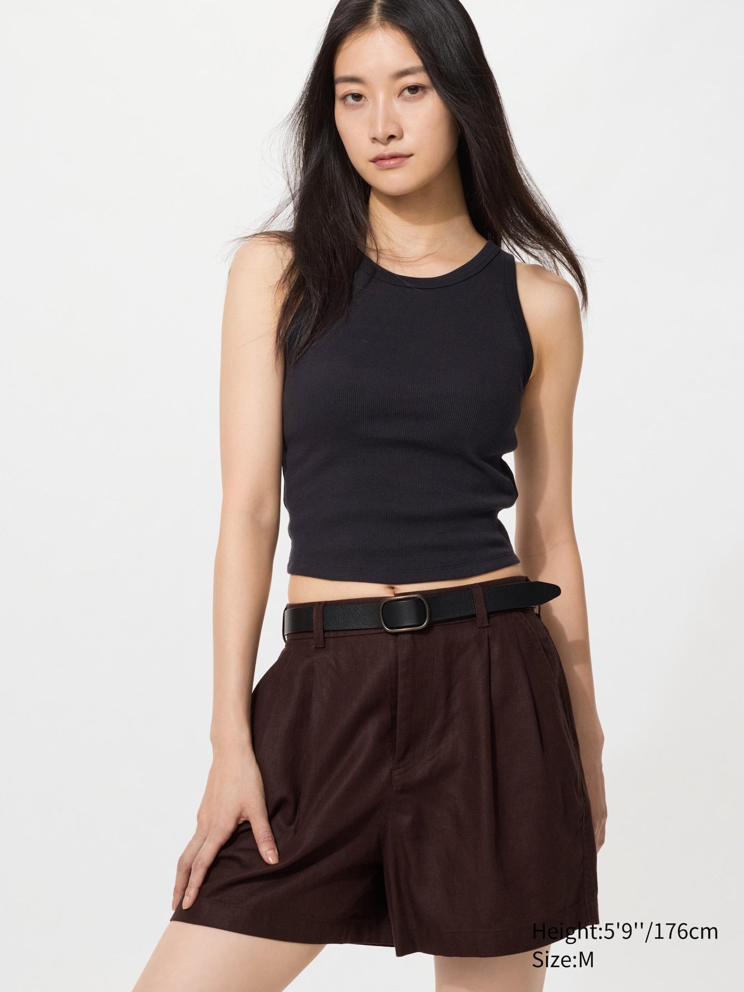 Ribbed Cropped Bra Top - WHITE