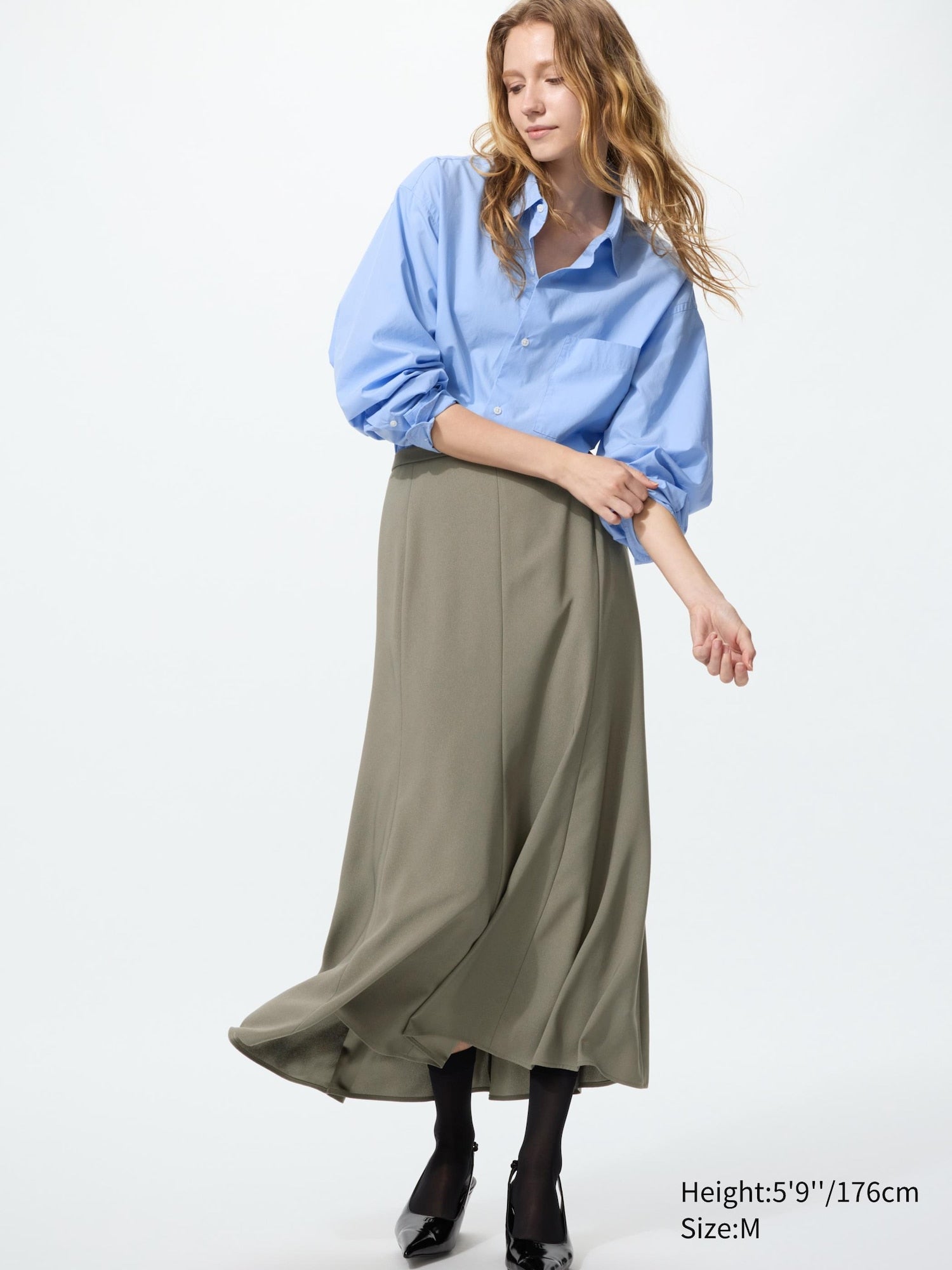 Mermaid Maxi Skirt - OLIVE