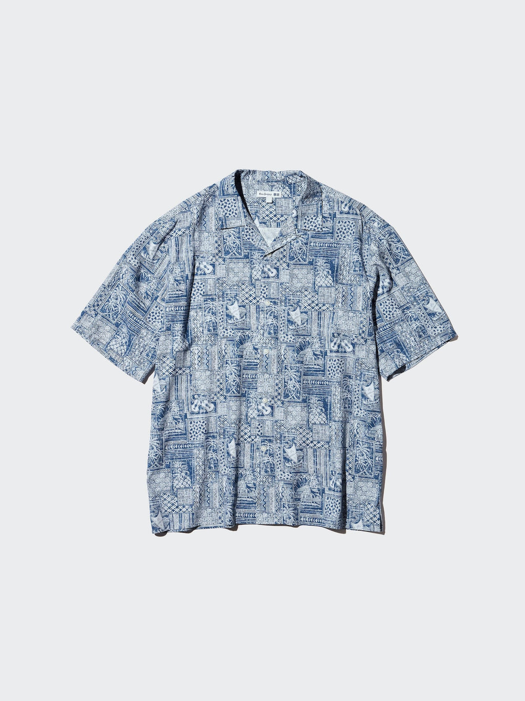 Modal Cotton Open Collar Shirt Short Sleeve - BEIGE