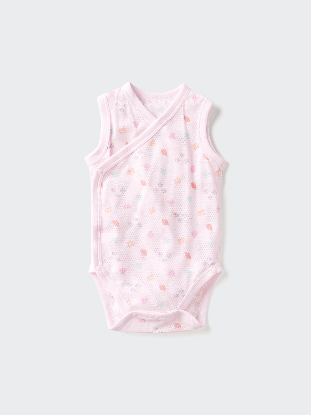 Cotton Mesh Bodysuit Sleeveless - OFF WHITE
