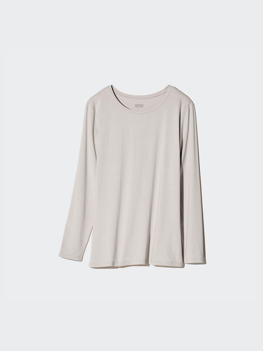 HEATTECH Crew Neck Long Sleeve T-Shirt - WHITE