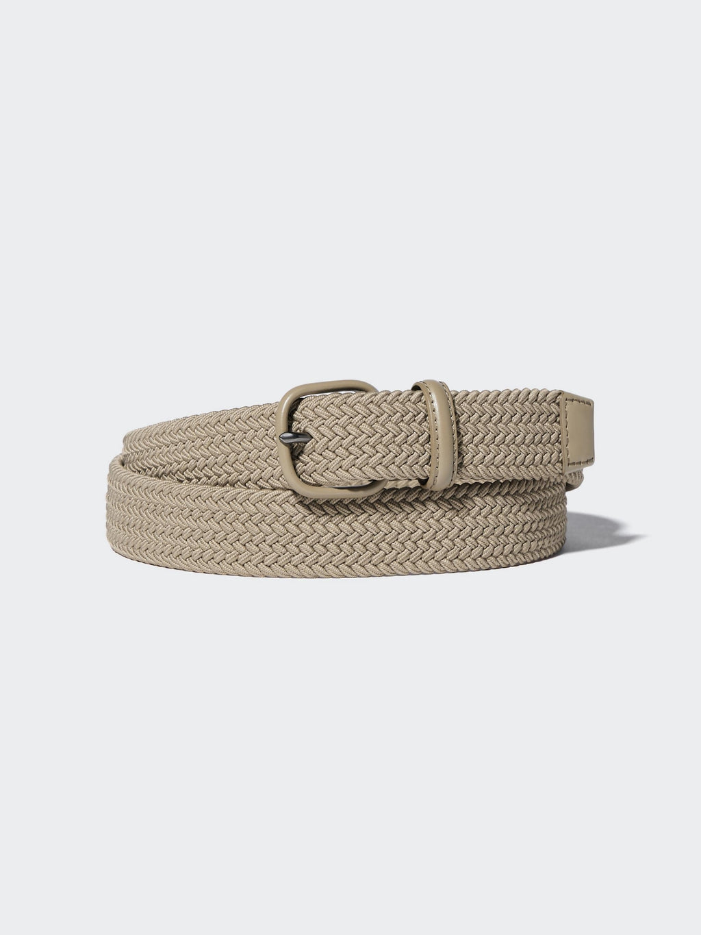 Leather Combination Mesh Belt - BLACK