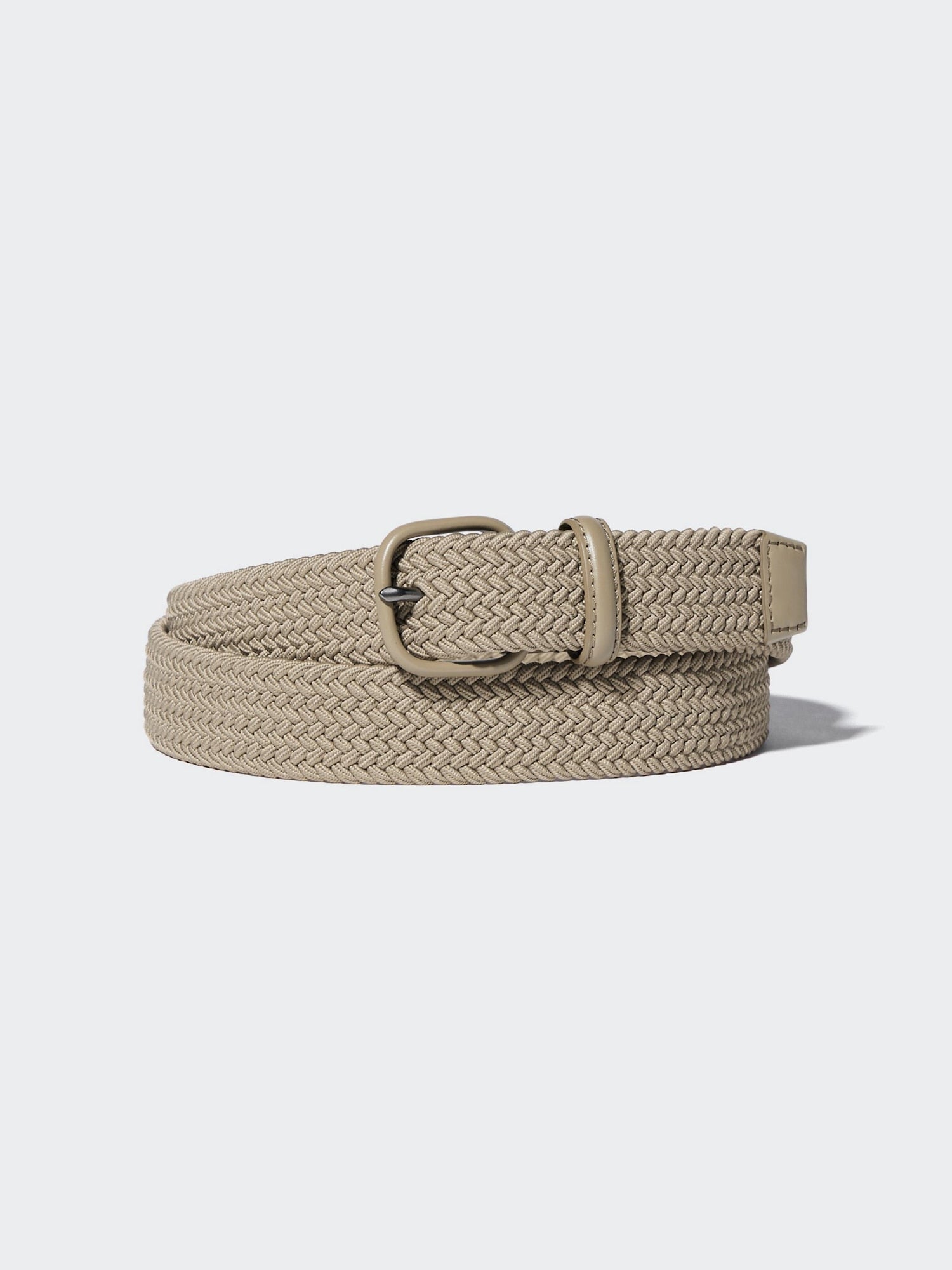Leather Combination Mesh Belt - BLACK