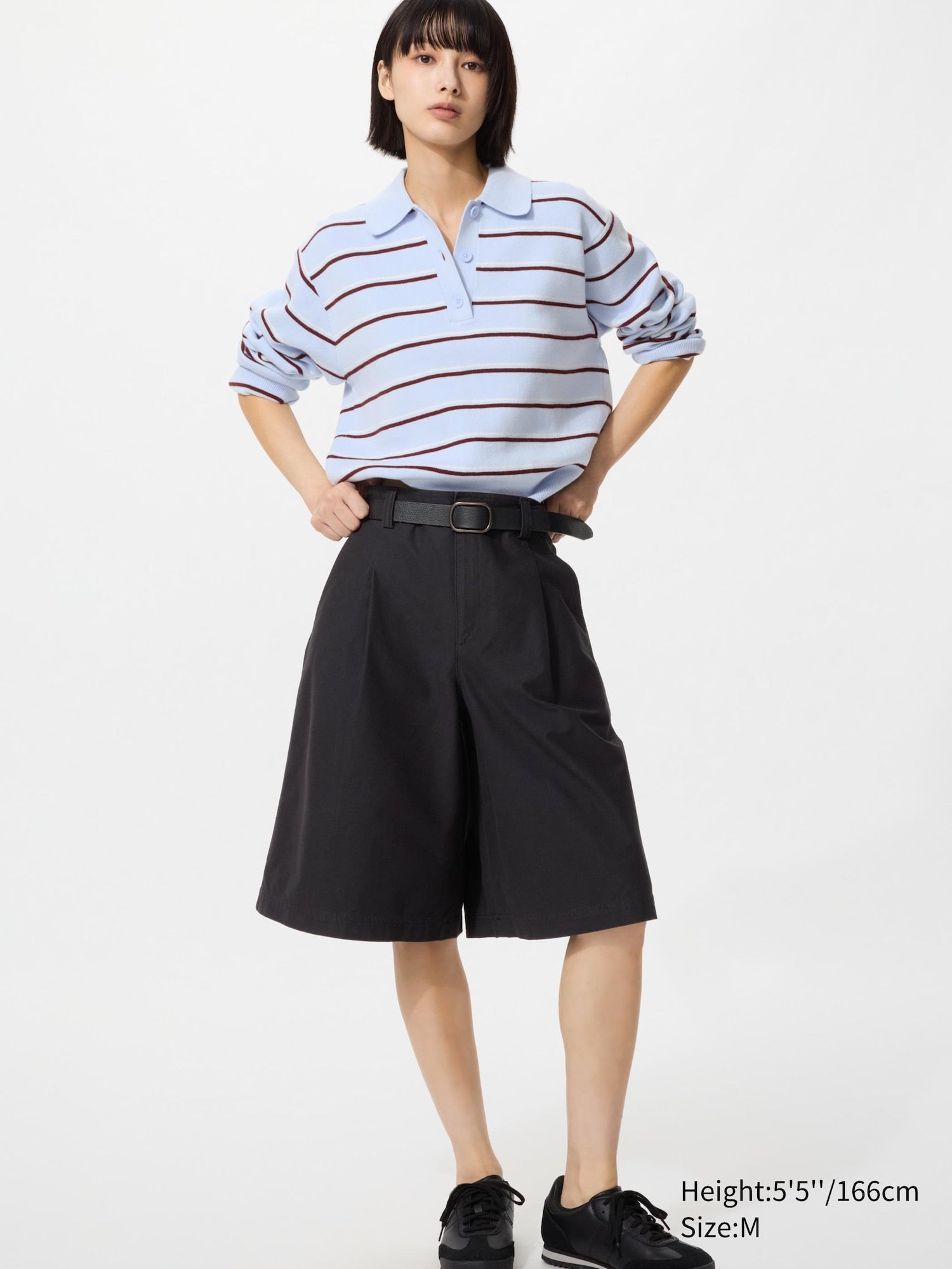 Jersey Pleated Long Shorts - OFF WHITE