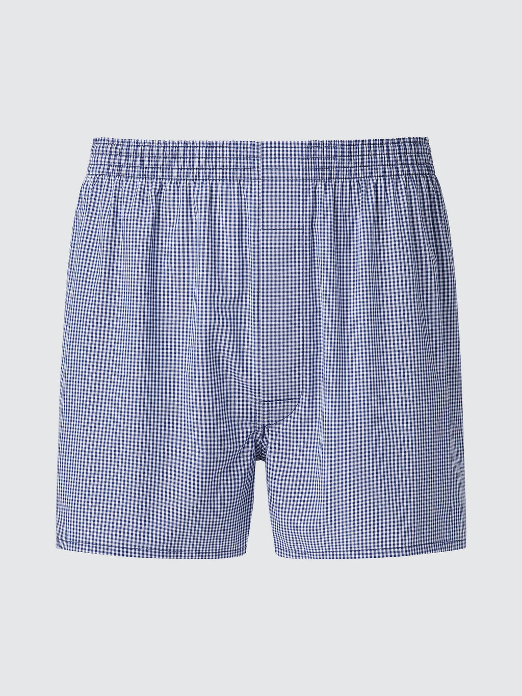 Woven Trunks Gingham Checked - LIGHT GRAY