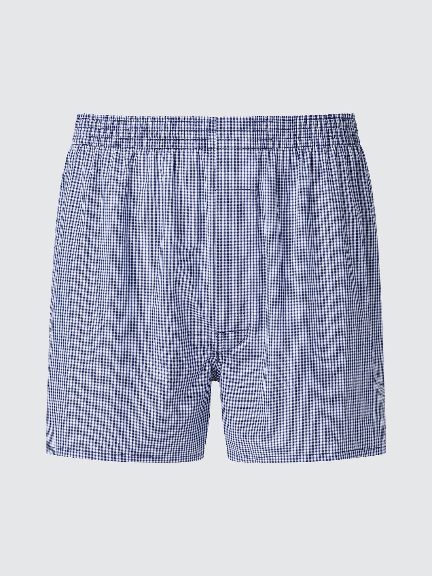 Woven Trunks Gingham Checked - LIGHT GRAY