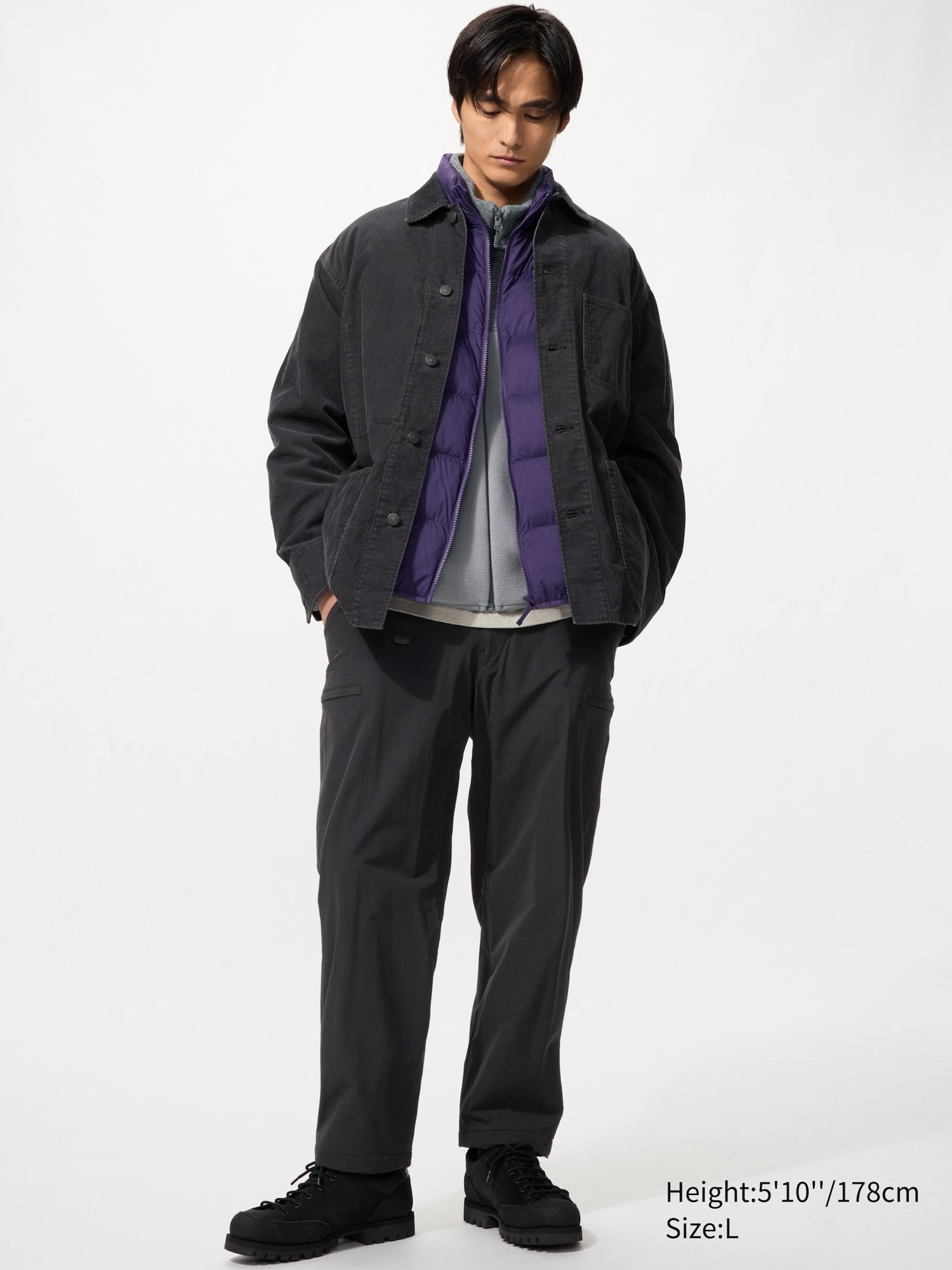 Warm Lined Pants (Shorter Length) - BLACK