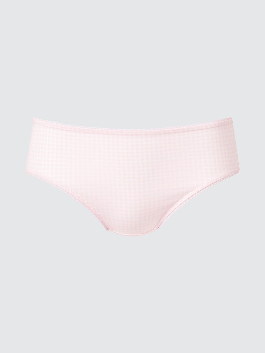 Middle Waist Briefs Gingham Check - BLACK