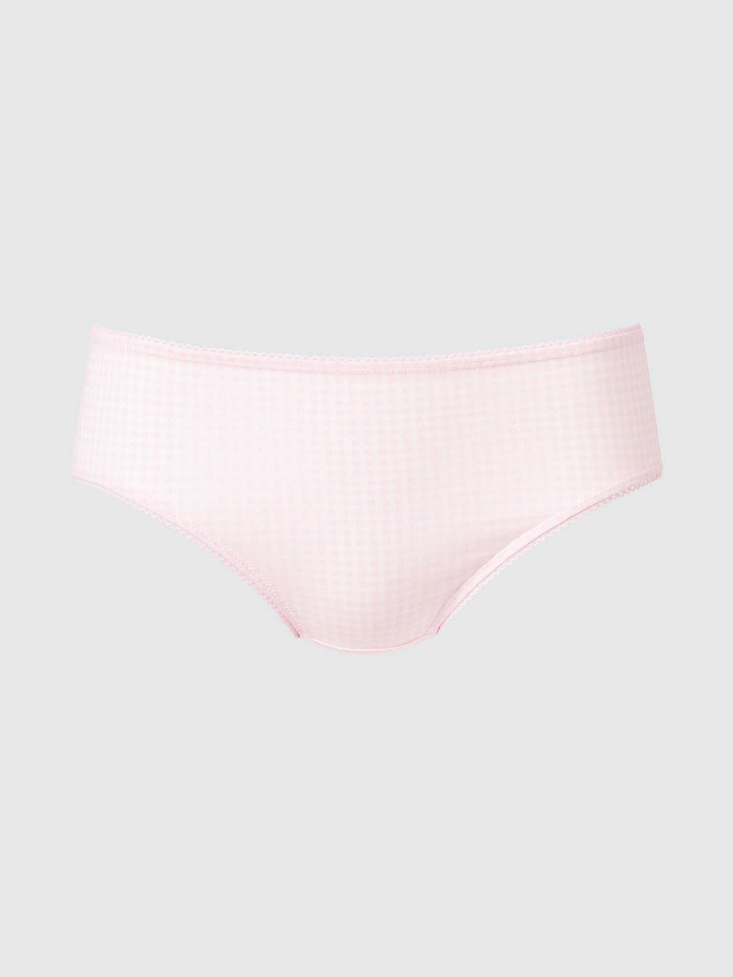 Middle Waist Briefs Gingham Check - BLACK
