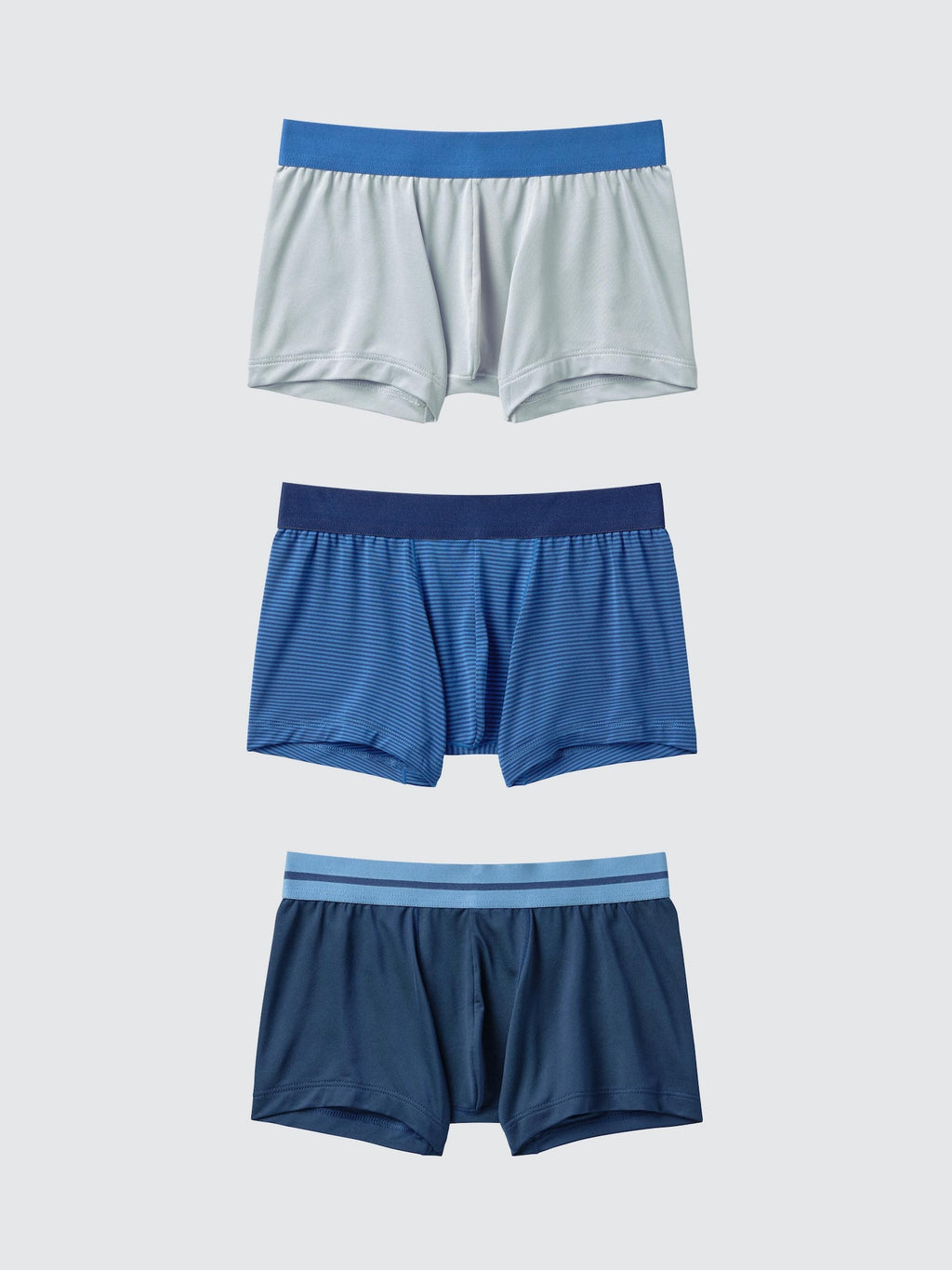 BOYS AIRism Boxer Briefs 3 Pairs - DARK GRAY