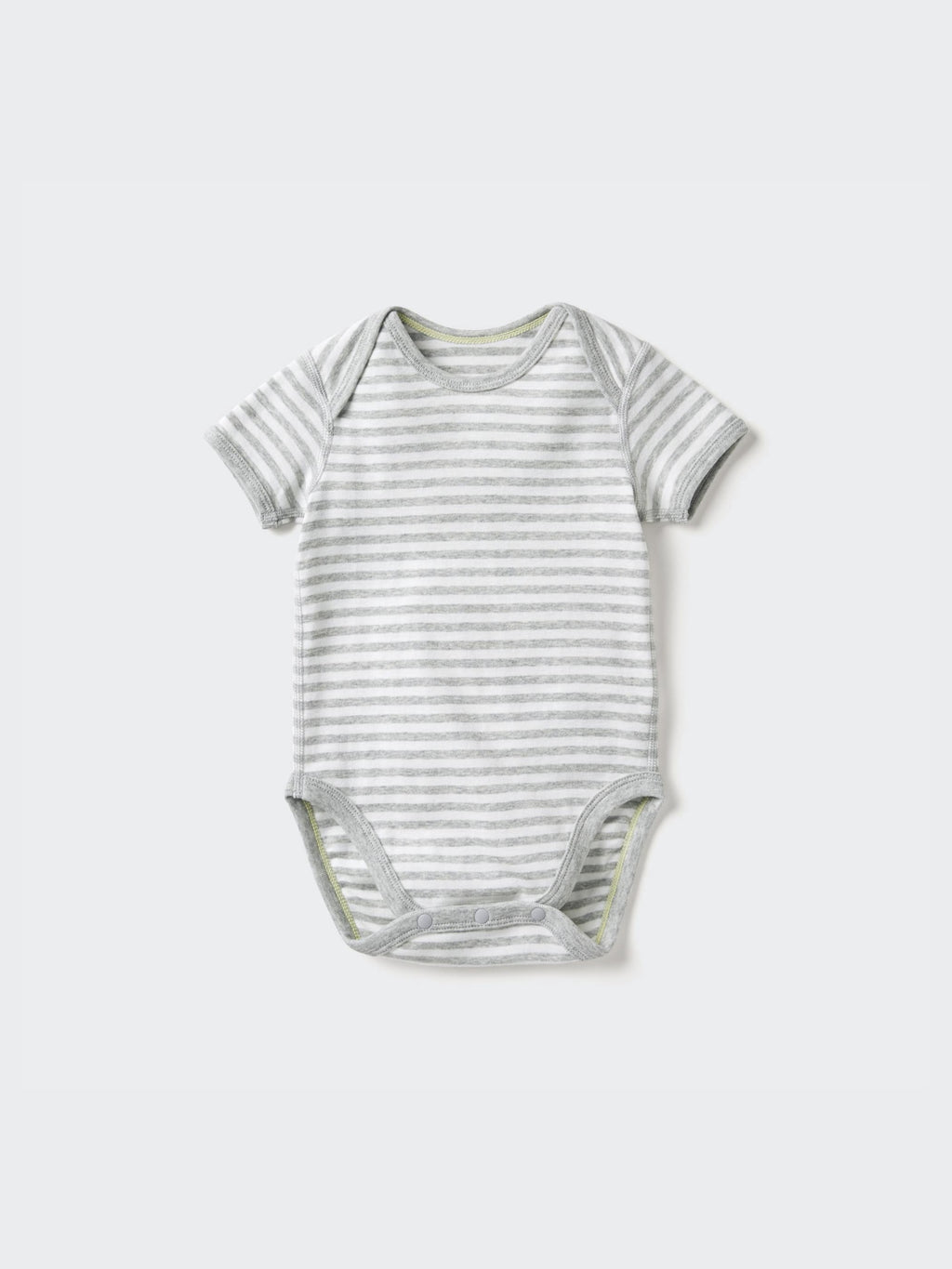 Short Sleeve Bodysuit (Striped) - LIGHT GREEN