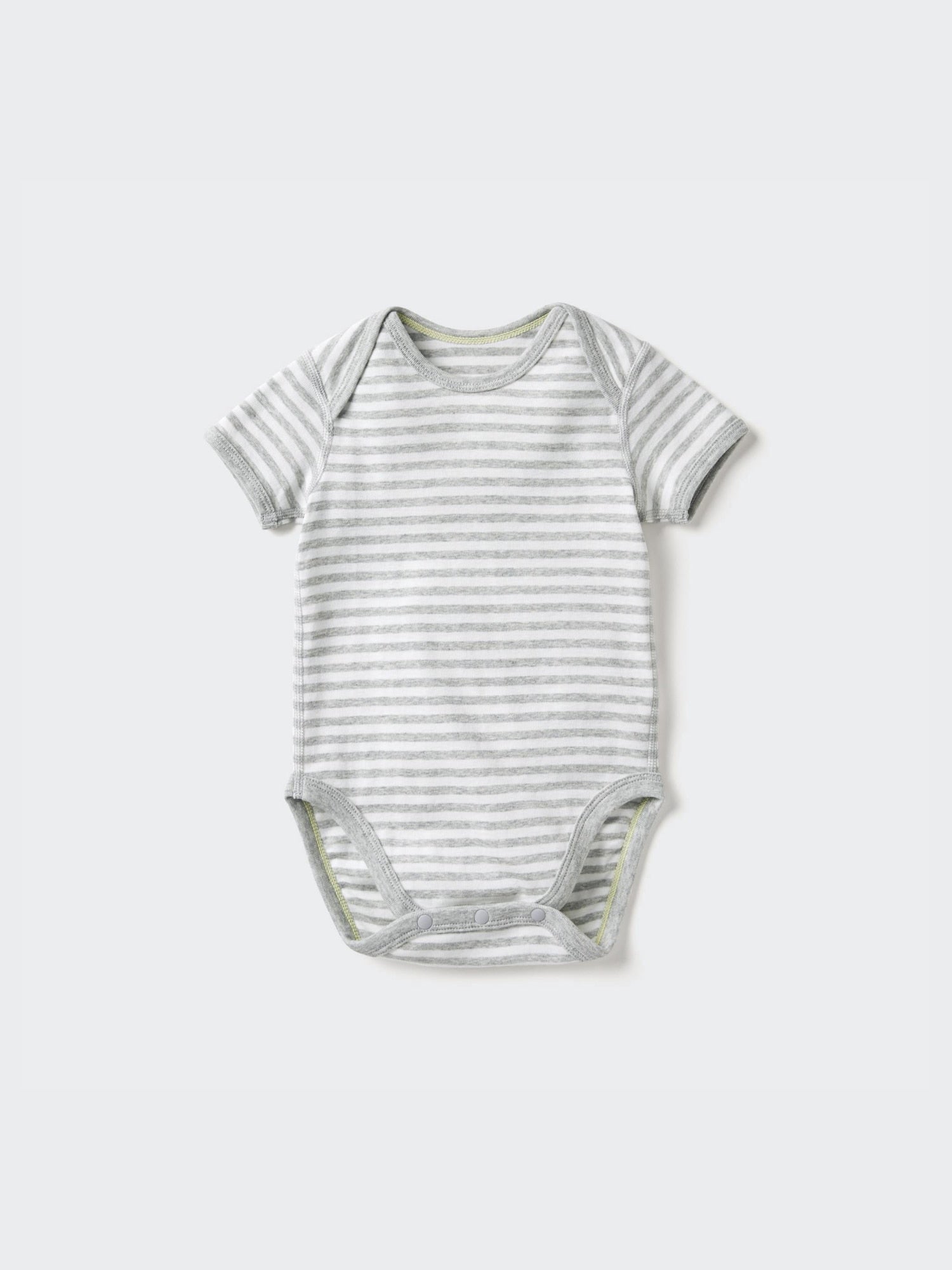 Short Sleeve Bodysuit (Striped) - LIGHT GREEN