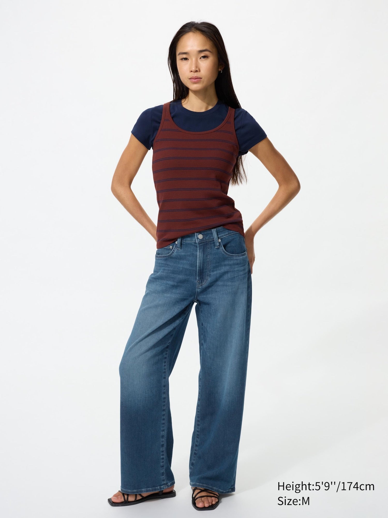 EZY Wide Straight Jeans - GRAY
