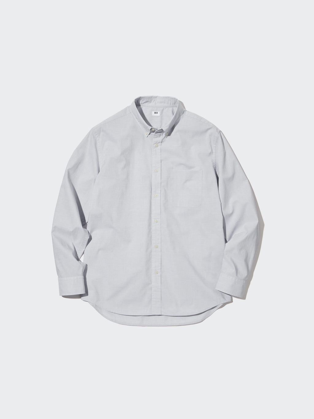 Extra Fine Cotton Broadcloth Long Sleeve Shirt - WHITE