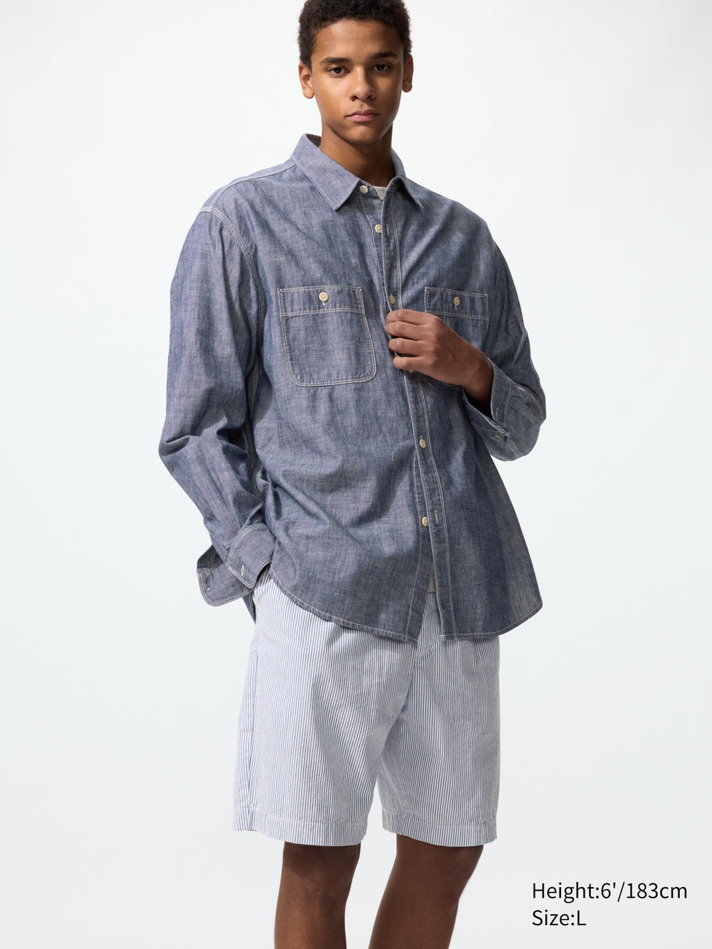 Stretch Easy Shorts (Seersucker) - DARK GRAY