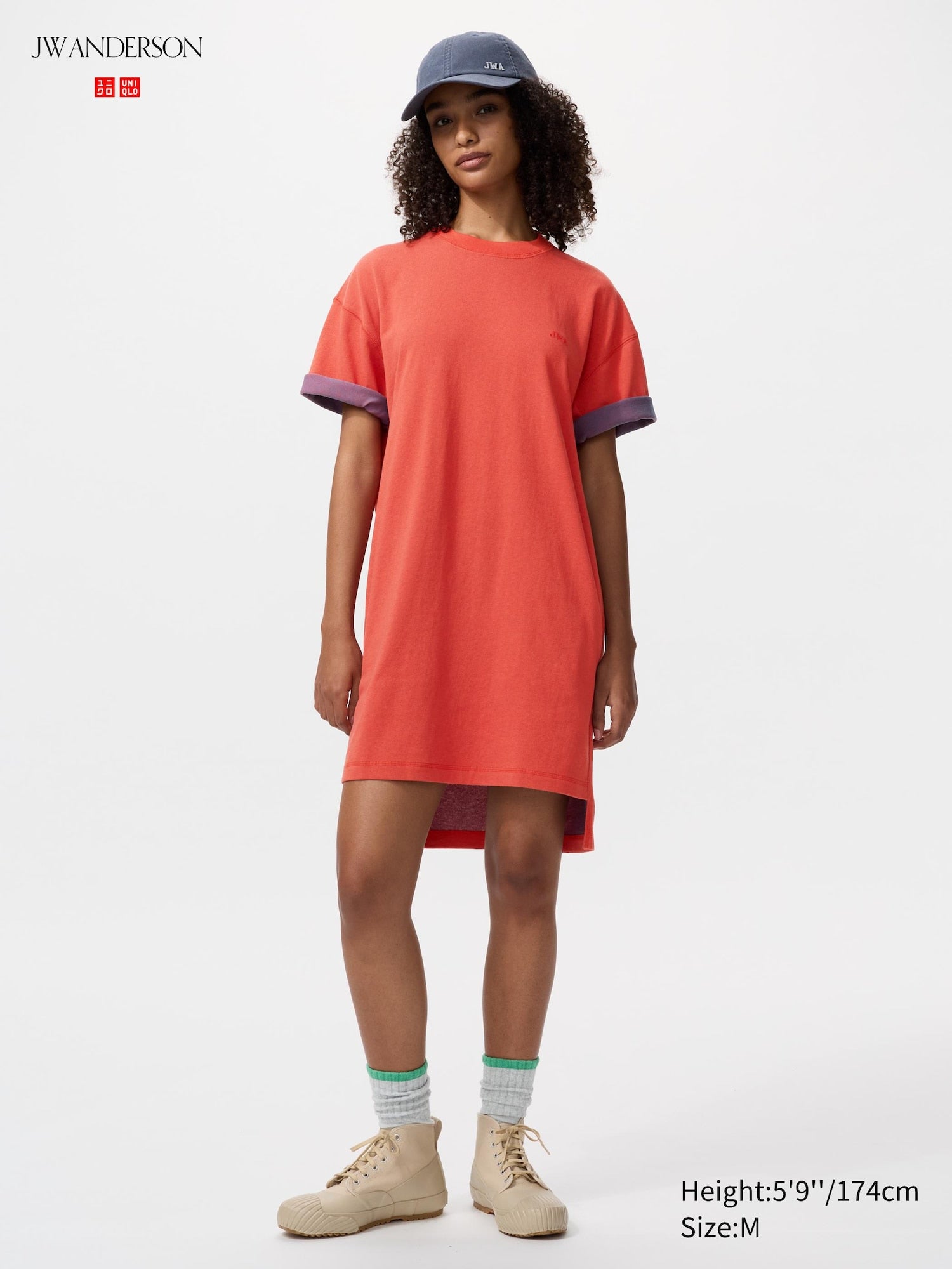 Oversized Bi Colour T Dress - GRAY