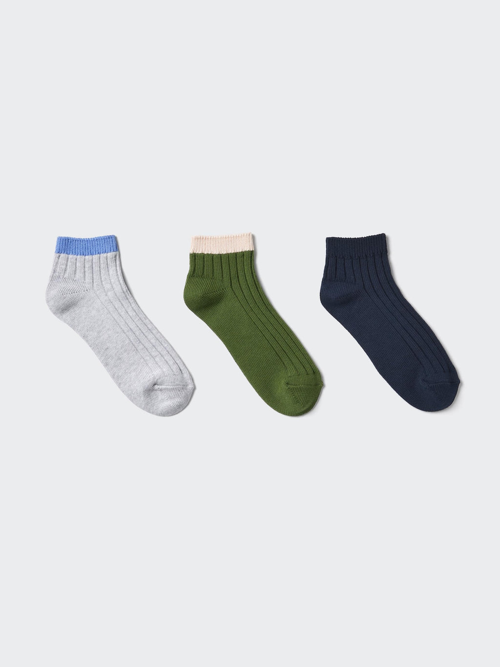 Short Socks 3 Pairs - GRAY