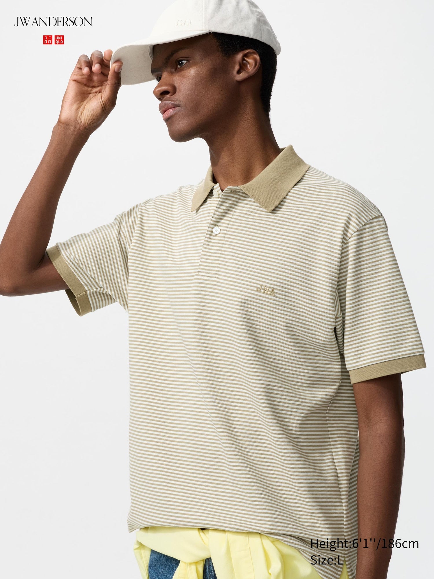 Dry Pique Striped Polo Shirt - PINK