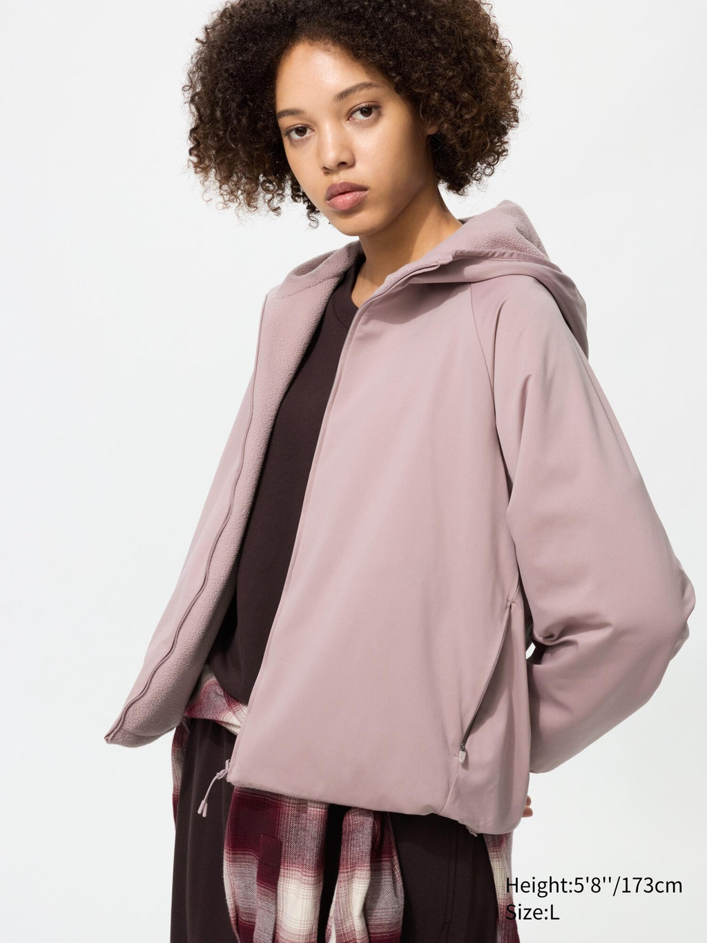 Stretch Windproof Fleece Reversible Full-Zip Hoodie - image 2