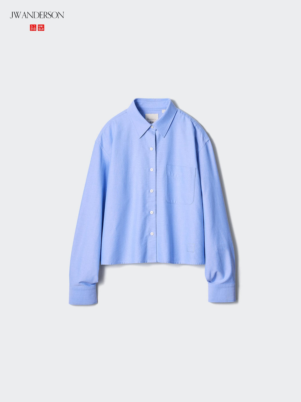 Oxford Boxy Shirt Long Sleeve - WHITE