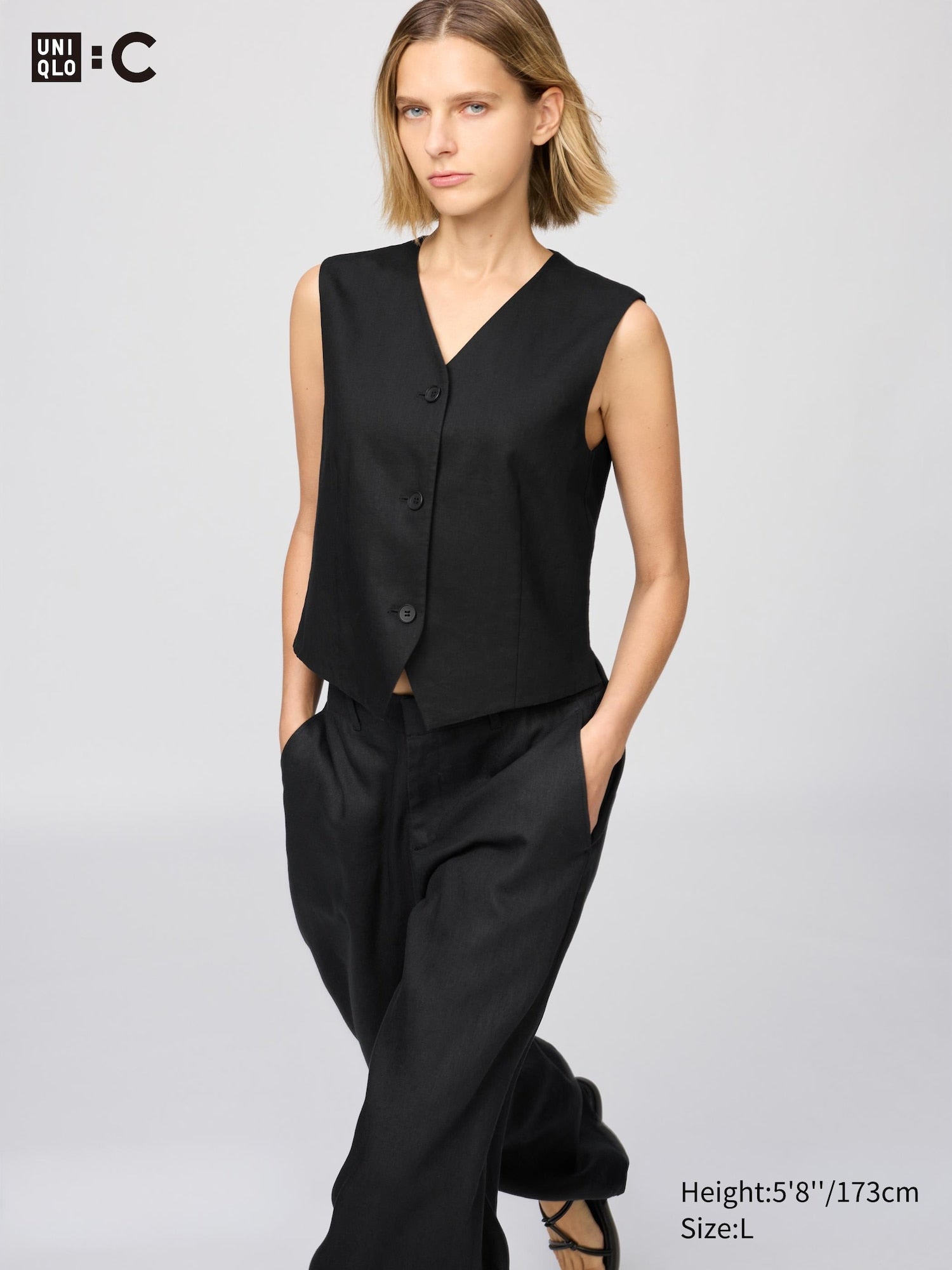 Premium Linen Vest - OFF WHITE