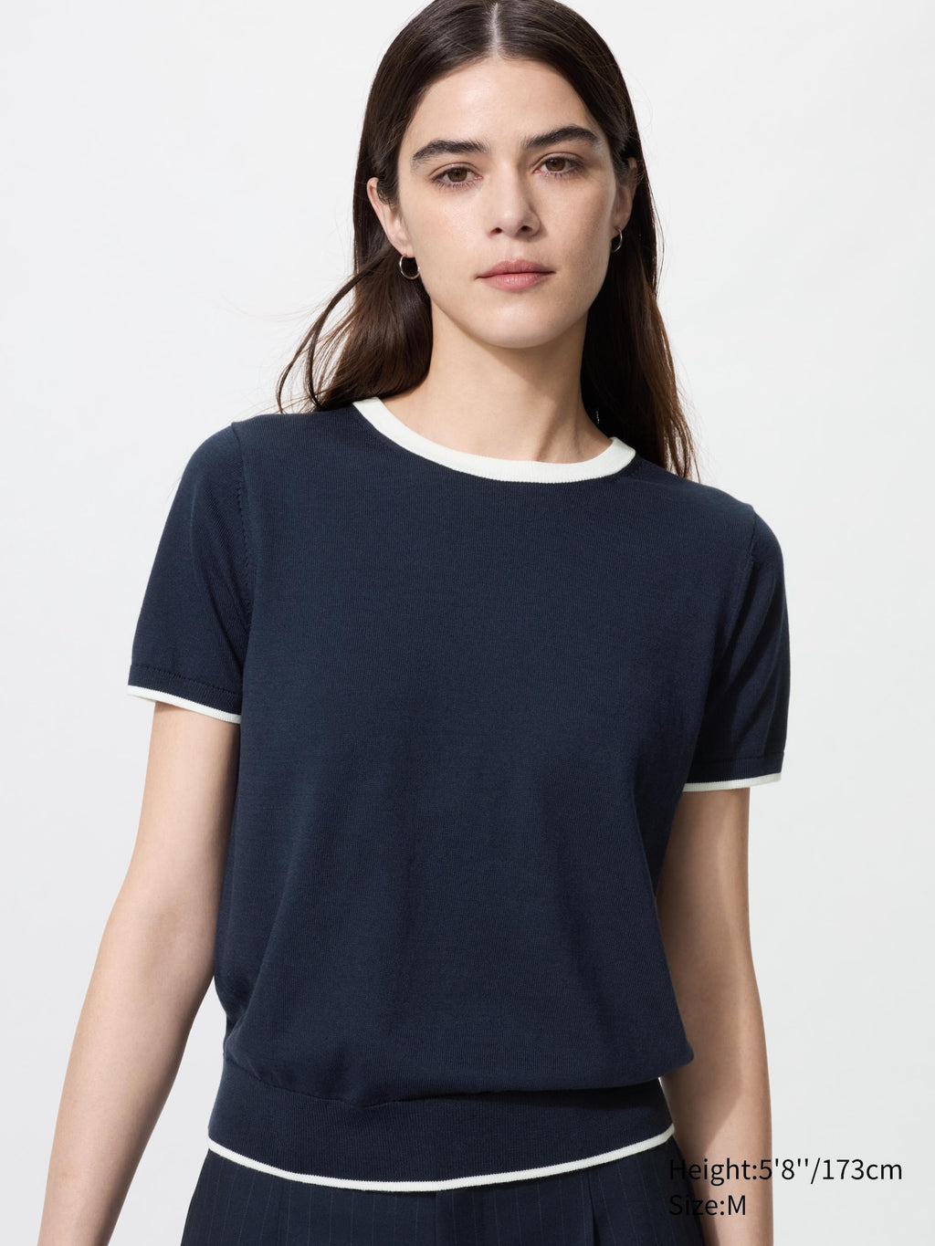UV Protection Crew Neck Sweater - OFF WHITE