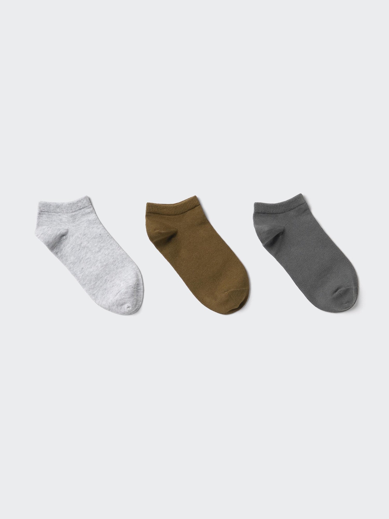 Short Socks 3 Pairs - GRAY
