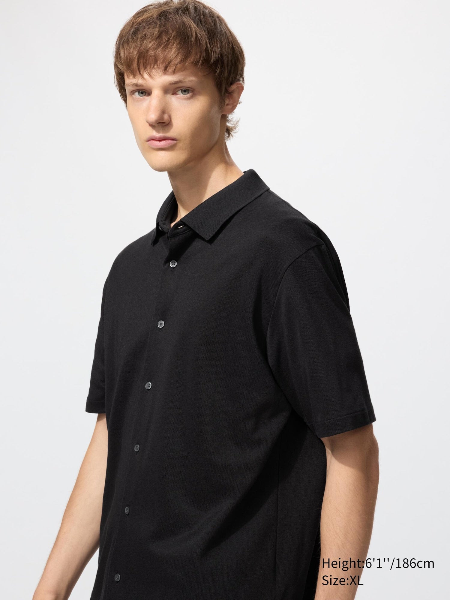 AIRism Cotton Pique Full Open Polo Shirt - WHITE