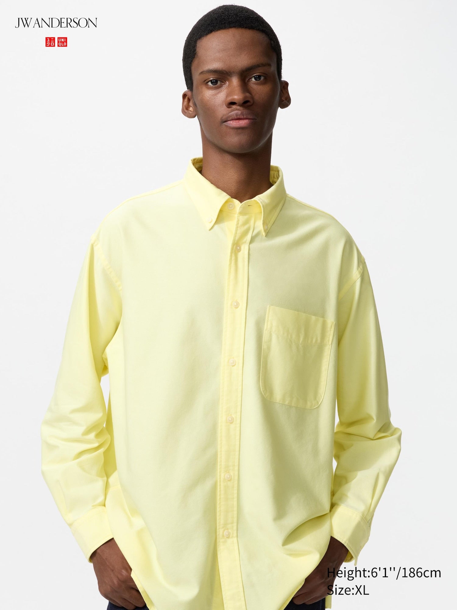 Oxford Oversized Shirt Long Sleeve - WHITE