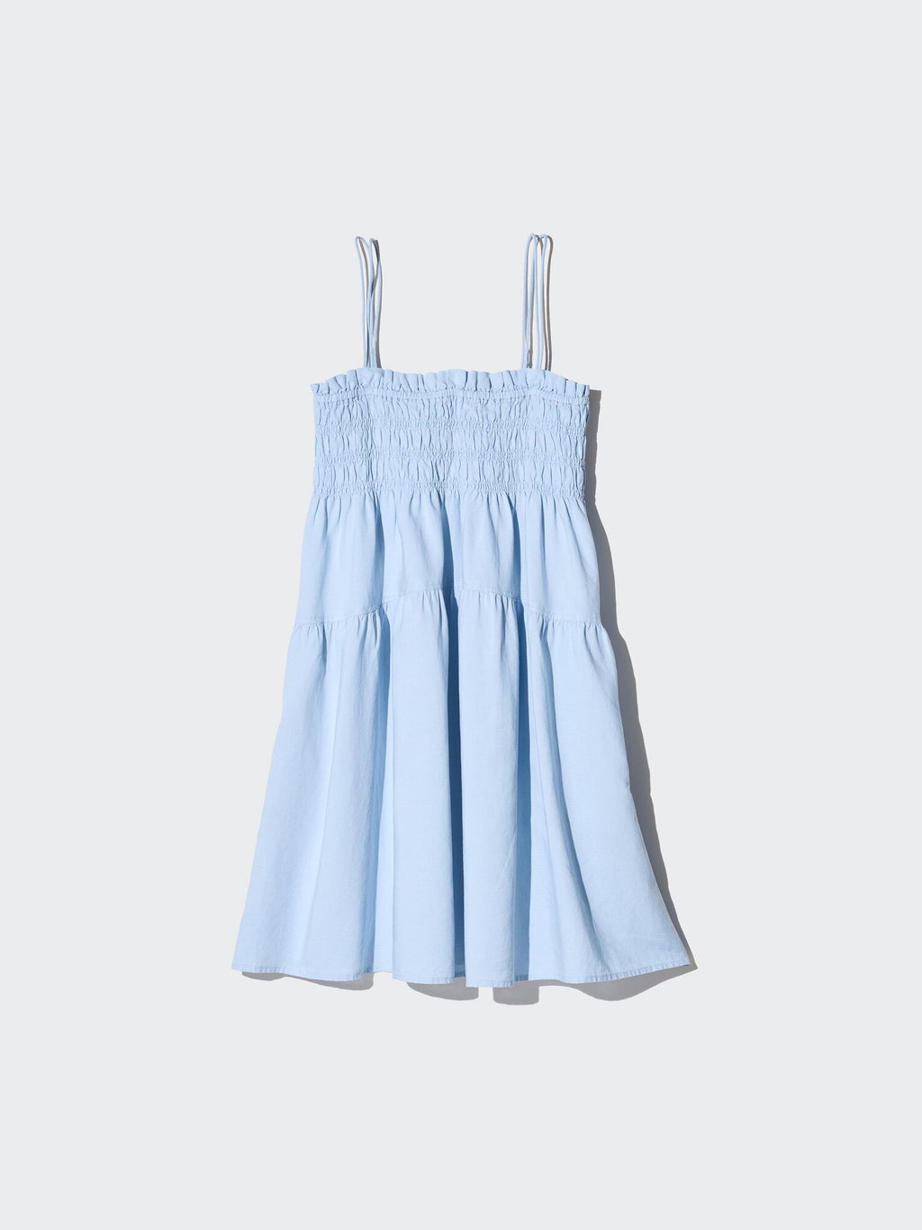 Linen Blend Camisole Dress - OFF WHITE