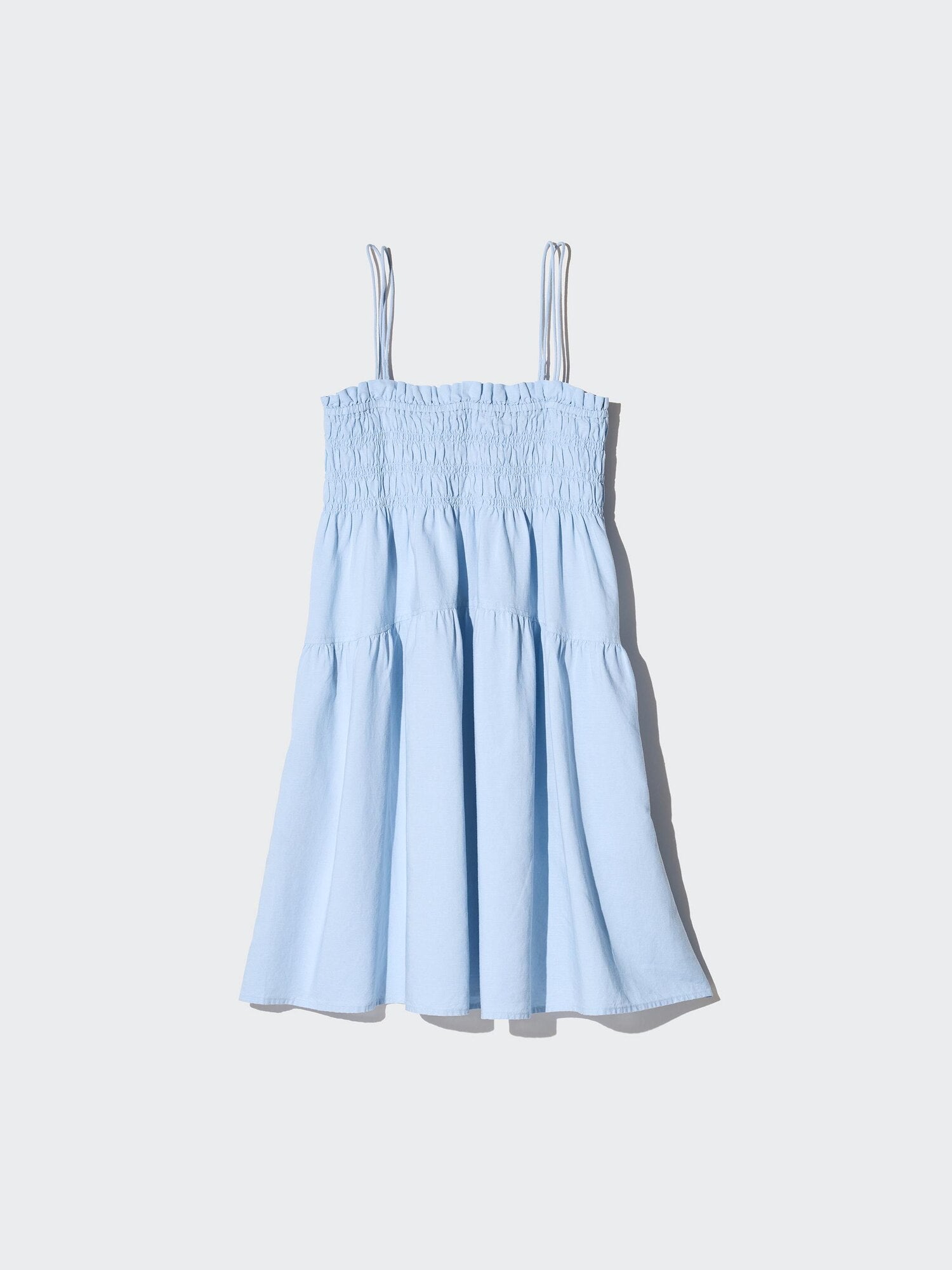 Linen Blend Camisole Dress - OFF WHITE