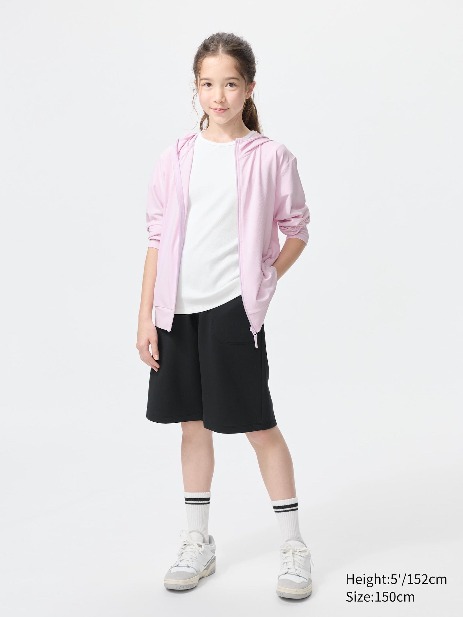 KIDS AIRism Cotton Half Pants - GRAY