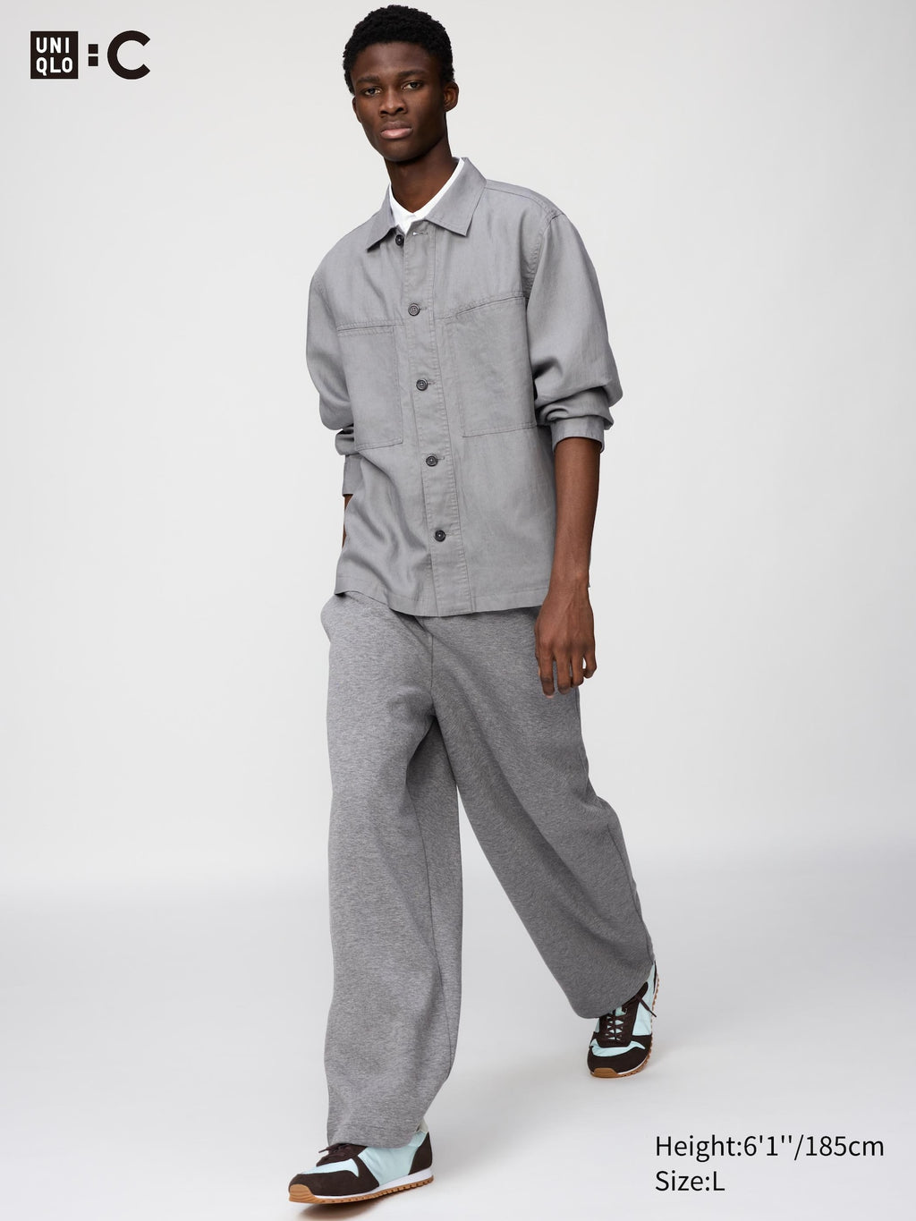 Sweat Wide Pants - GRAY