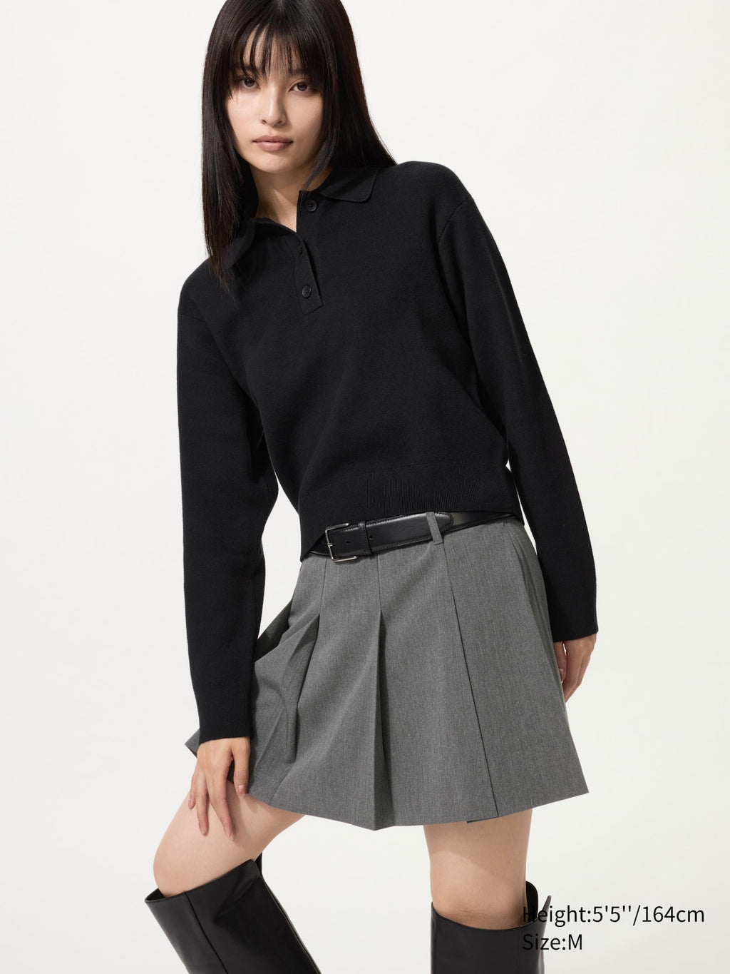 Smooth Cotton Polo Sweater - image 2