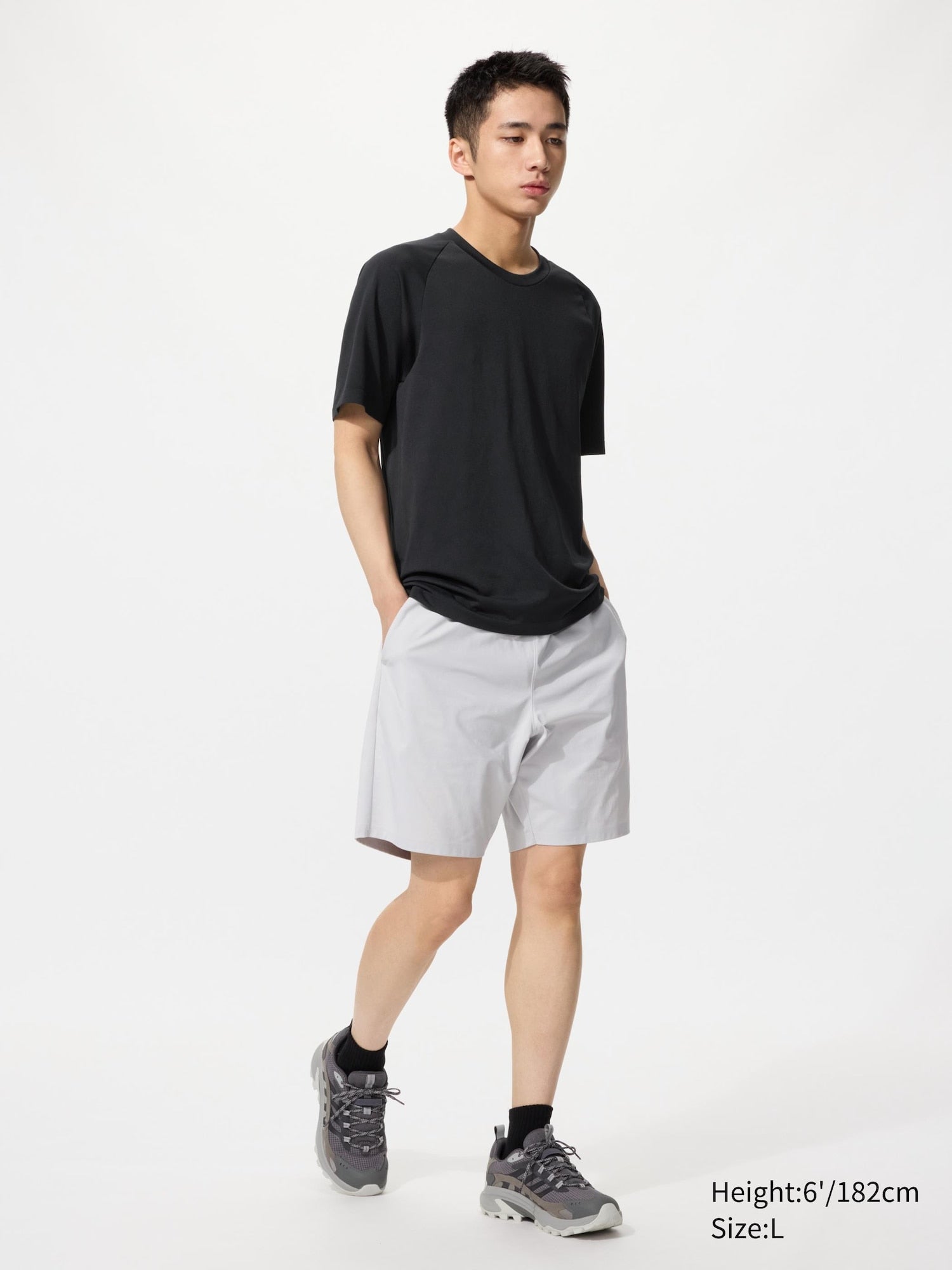 Ultra Stretch Active Shorts - LIGHT GRAY